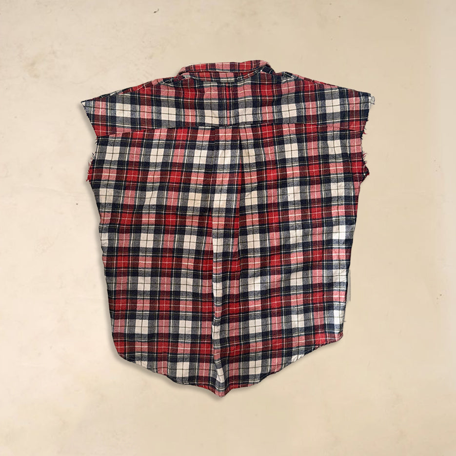 baggy cutsleeves flannel