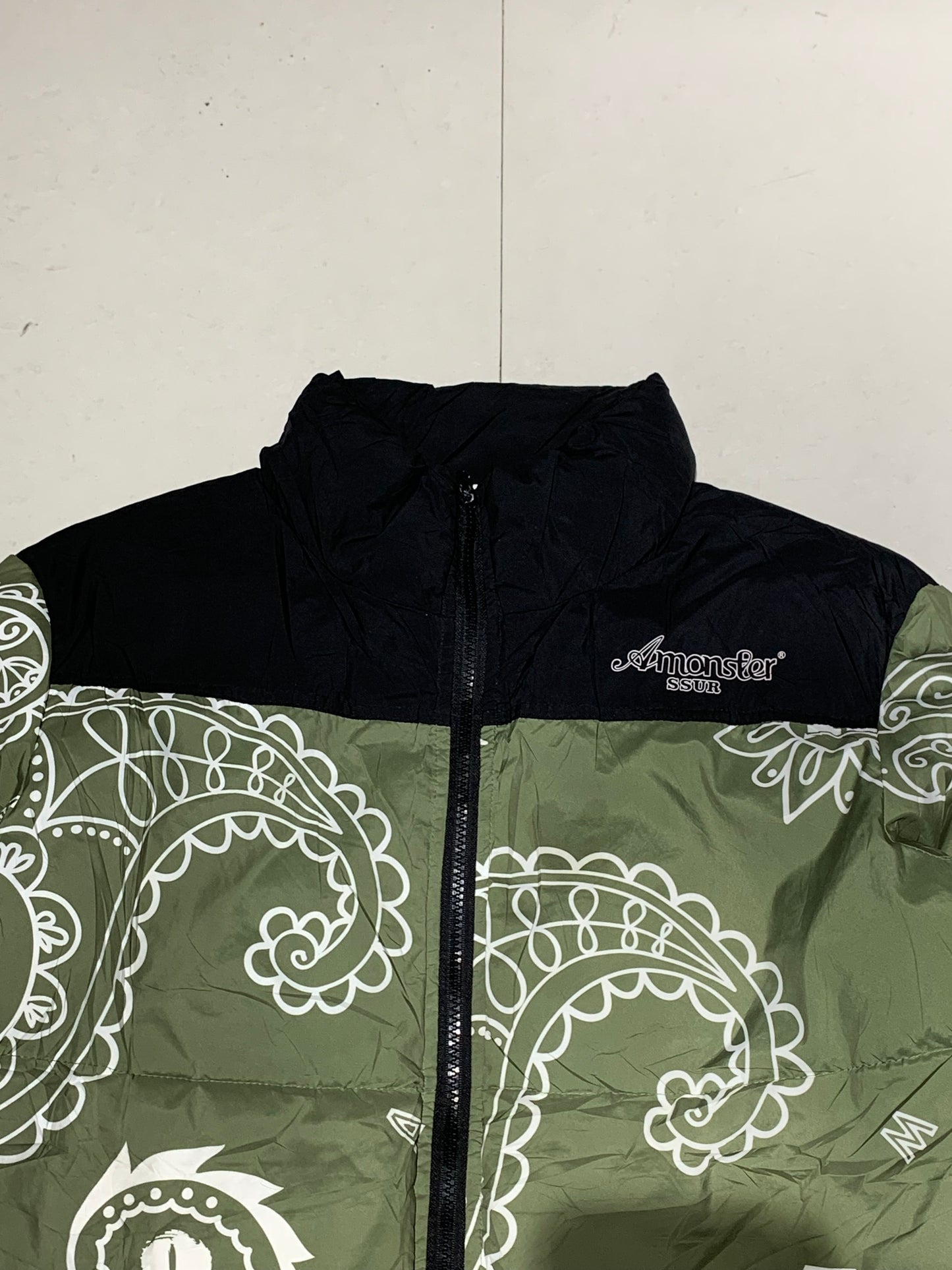 Amonster bandana puffer jacket