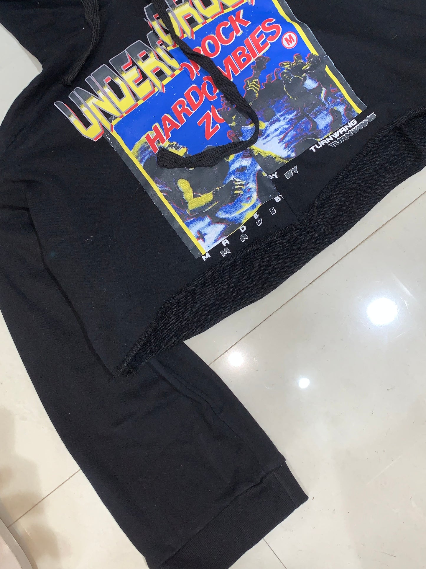 Y2K Abomen crop hoodie