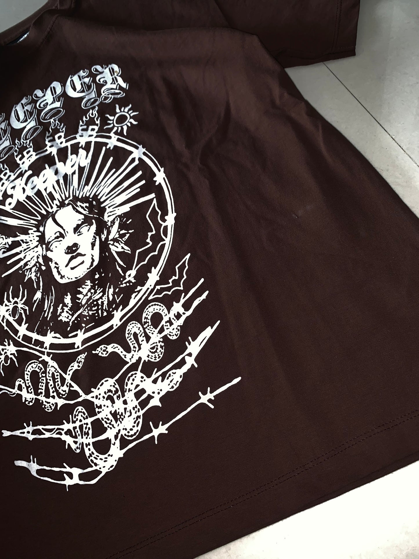 y2k brown tee