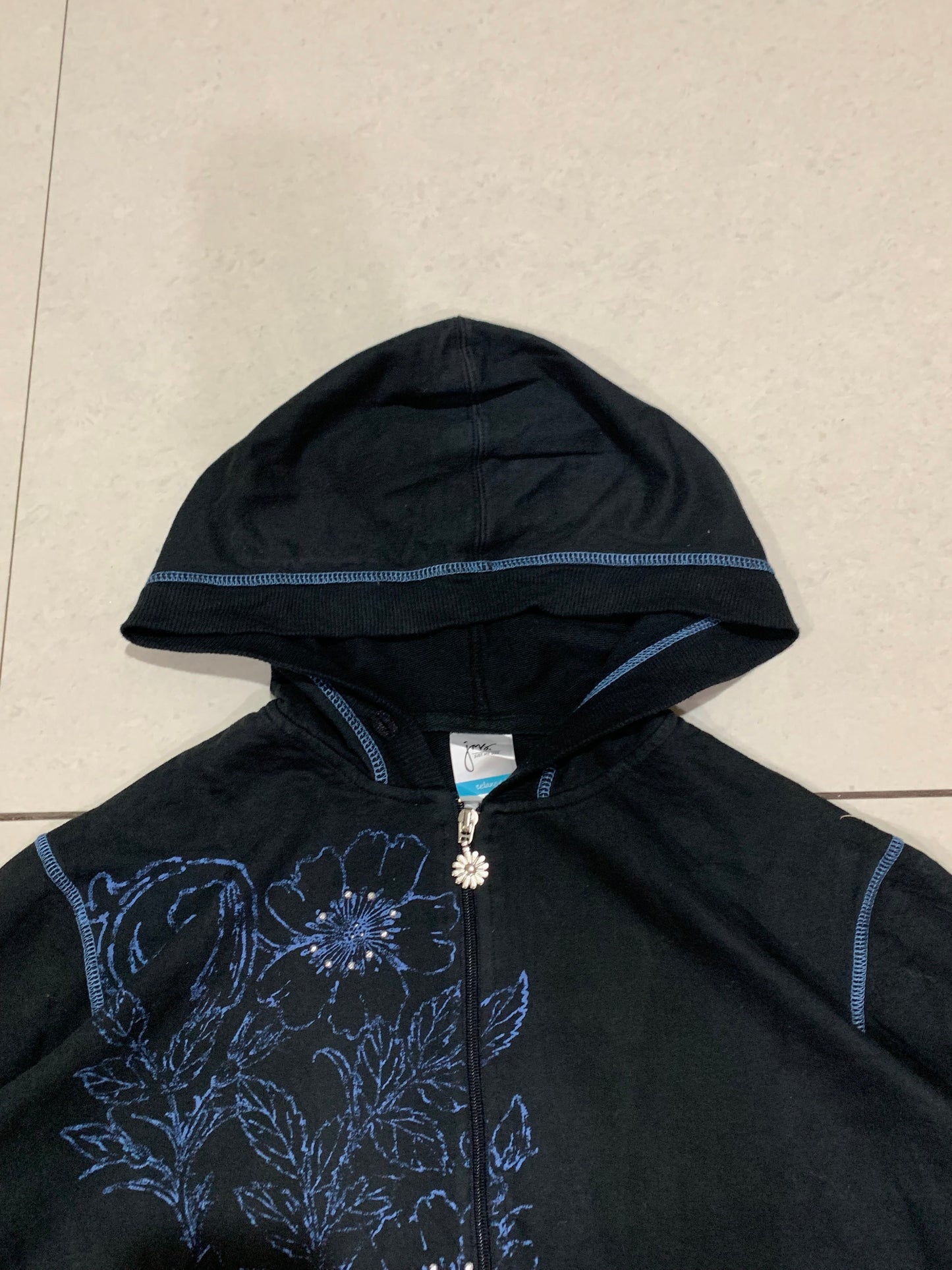 Flower embroidery jacket