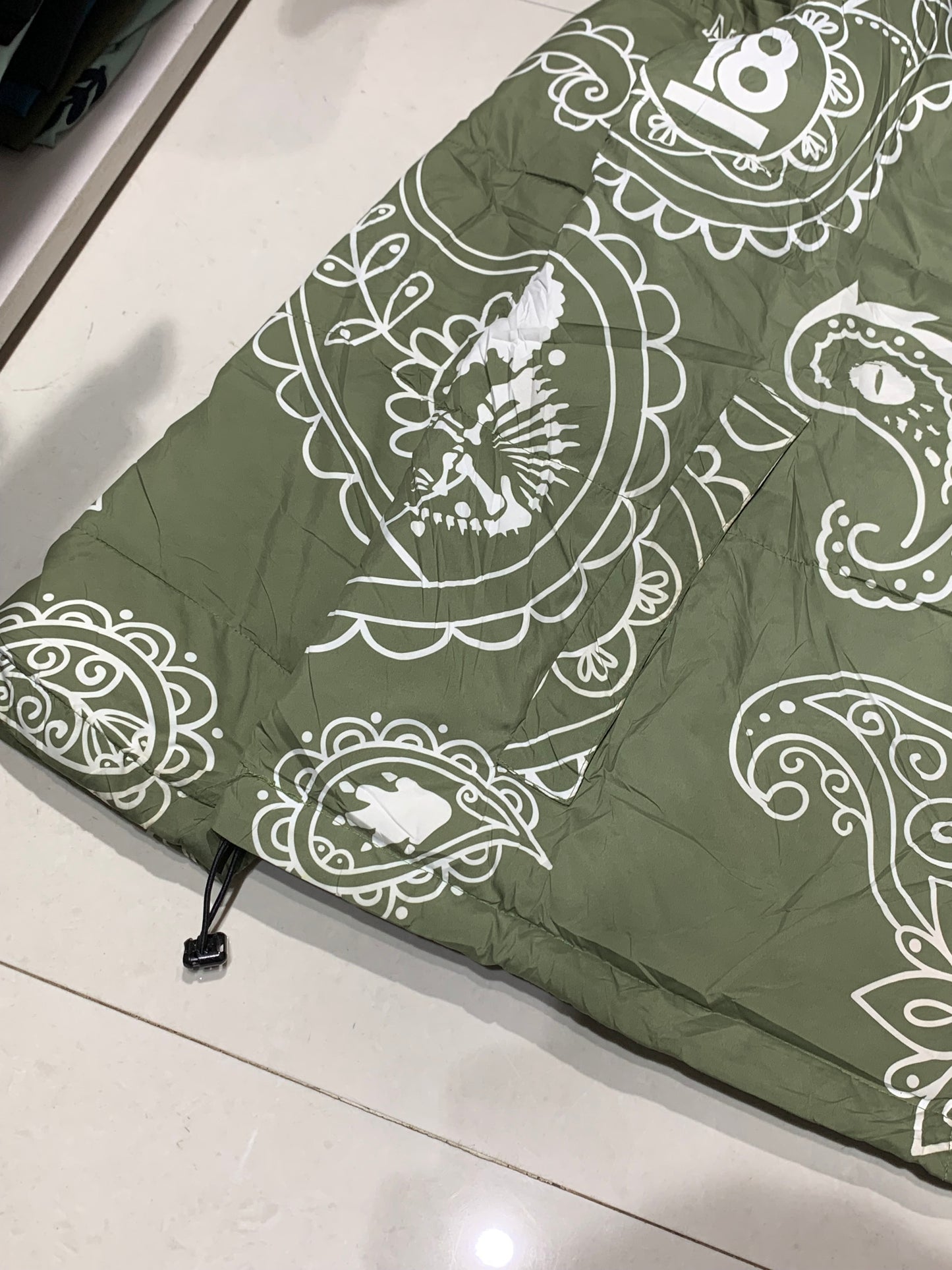 Amonster bandana puffer jacket