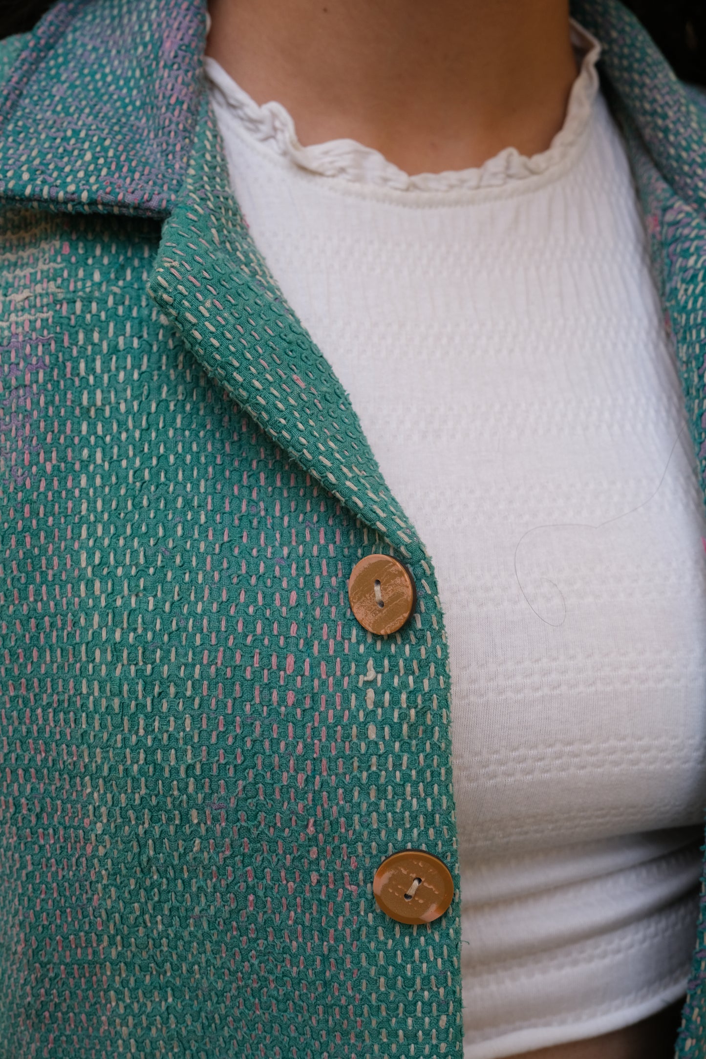 Vintage Patchwork Kantha Shirt