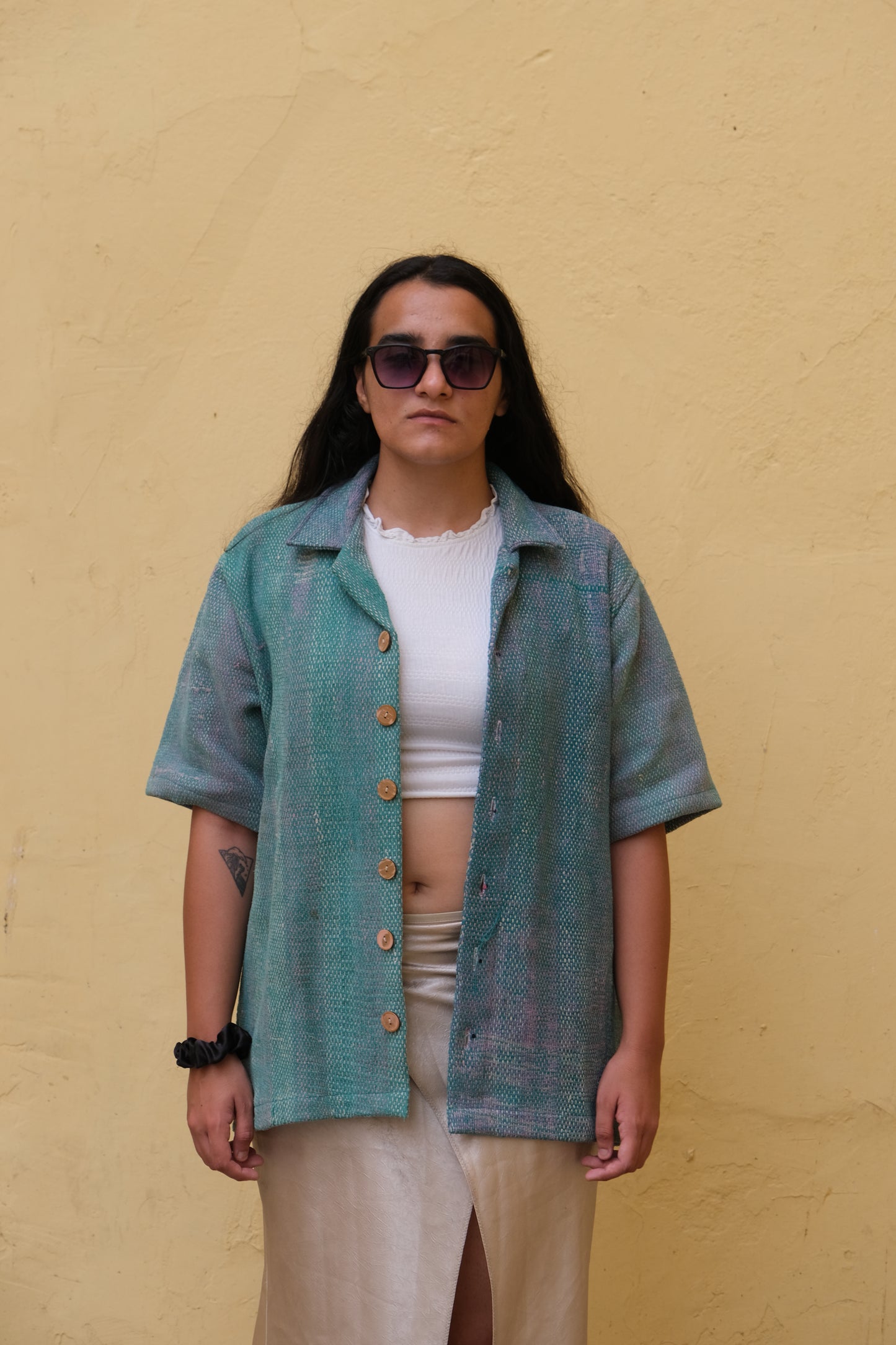 Vintage Patchwork Kantha Shirt