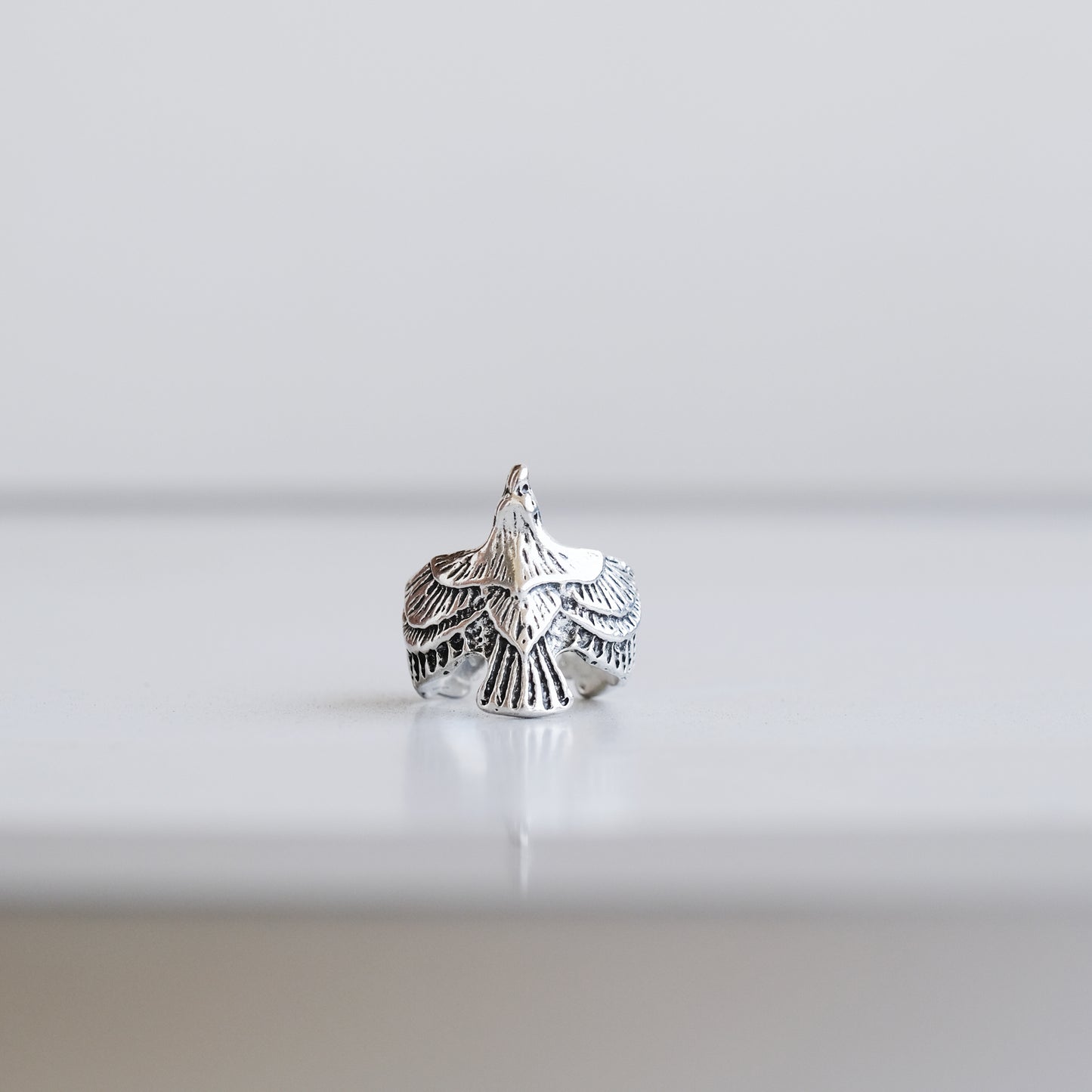 Silver Elegant eagle ring