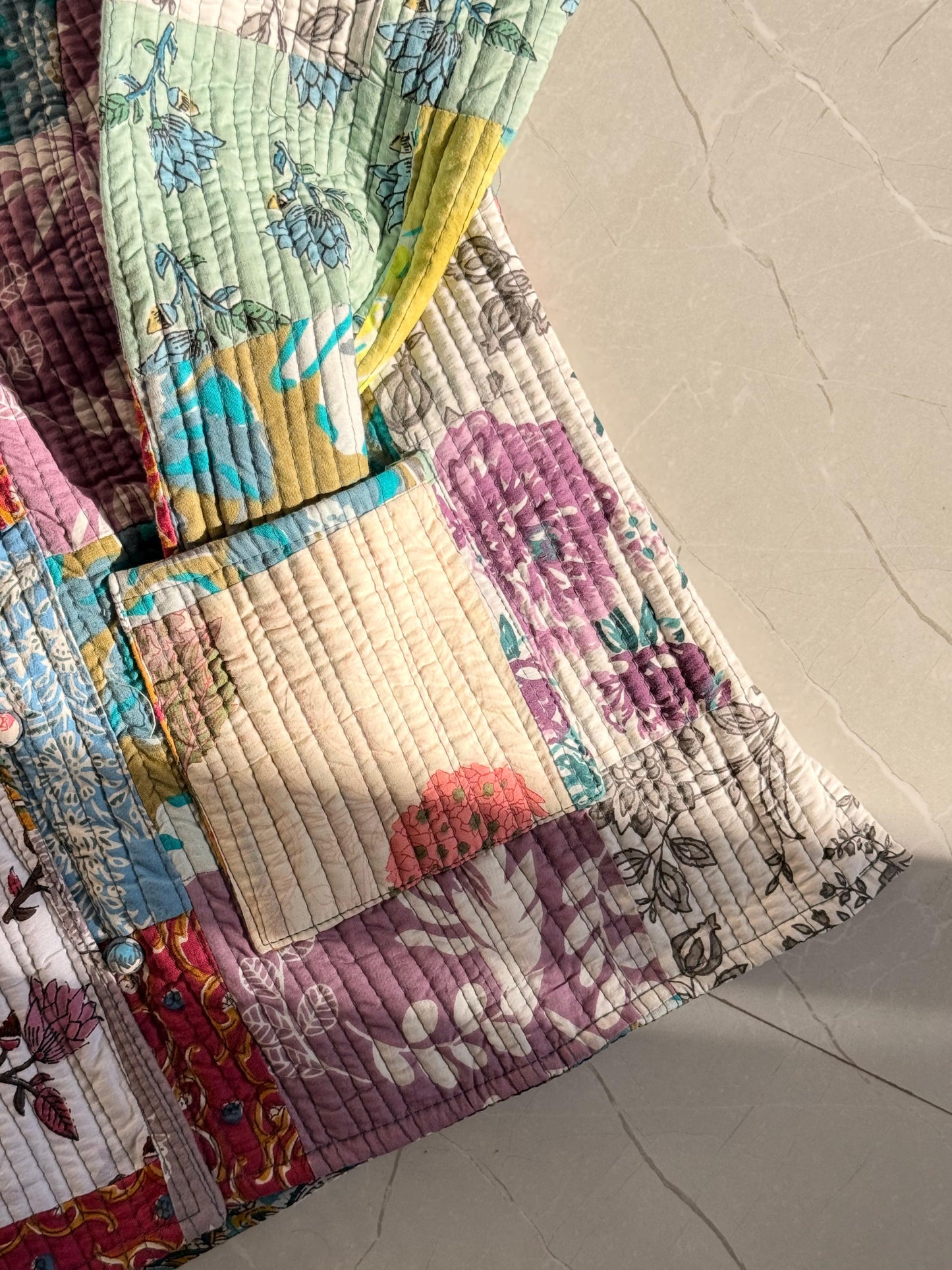 Indian Reworked Quilted Jacket 1 OF 1