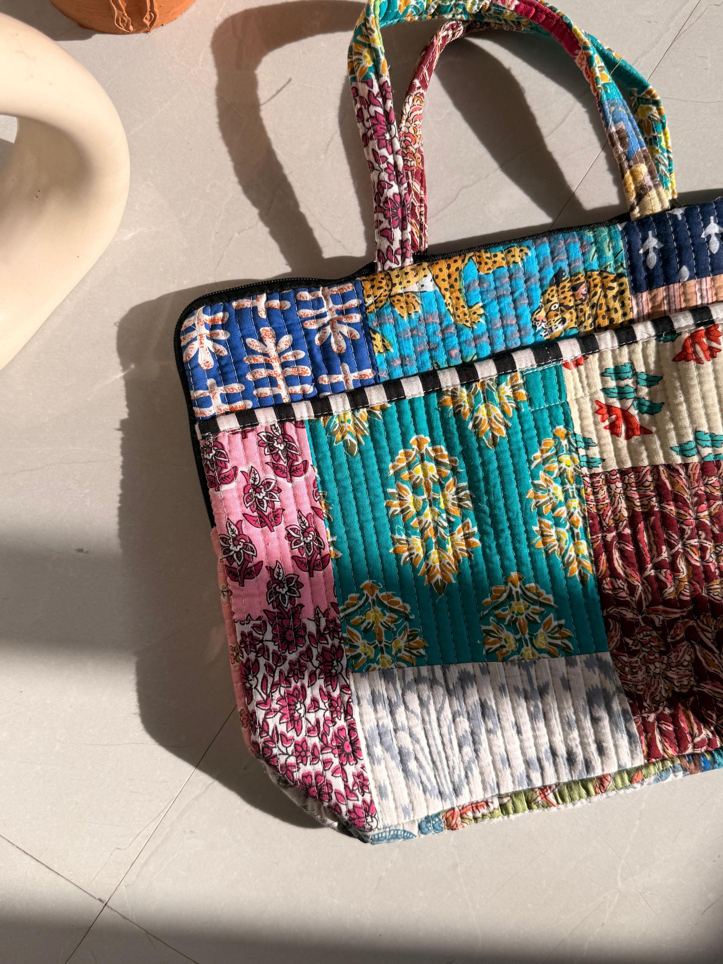 Patchworked Macbook sleeve