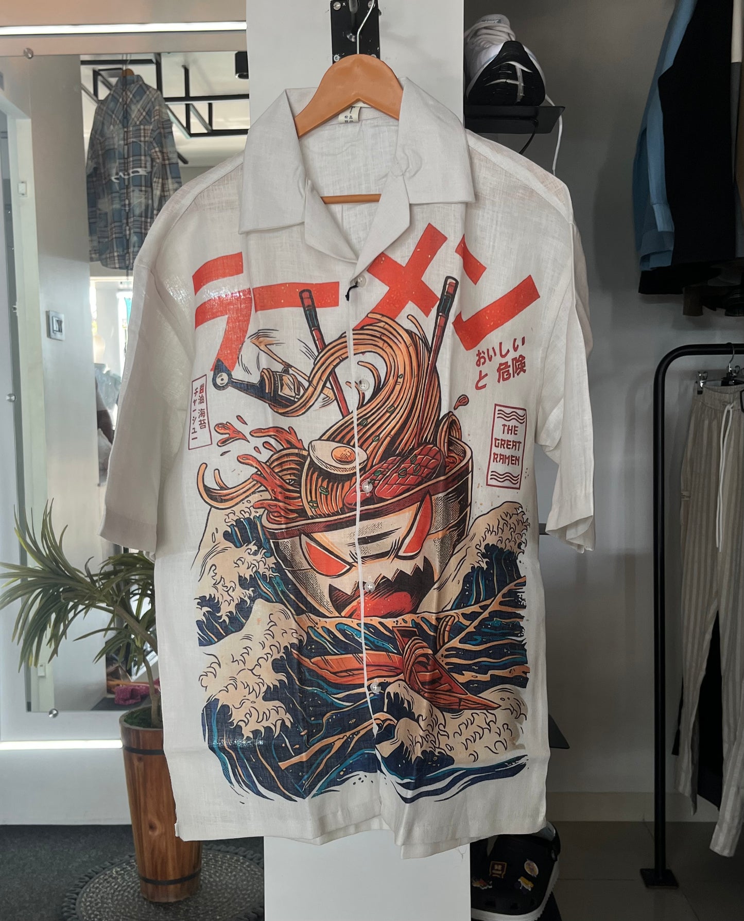 Y2K Ramen Print shirt
