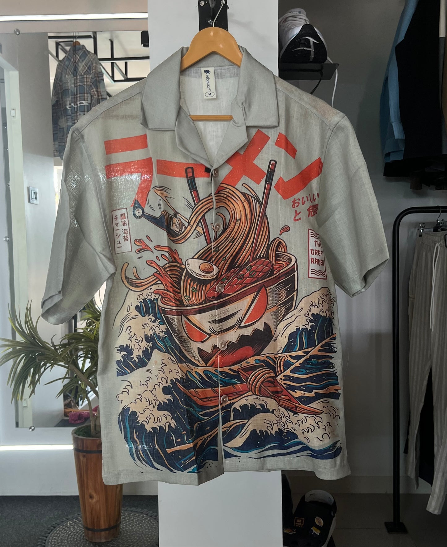 Y2K Ramen Print shirt