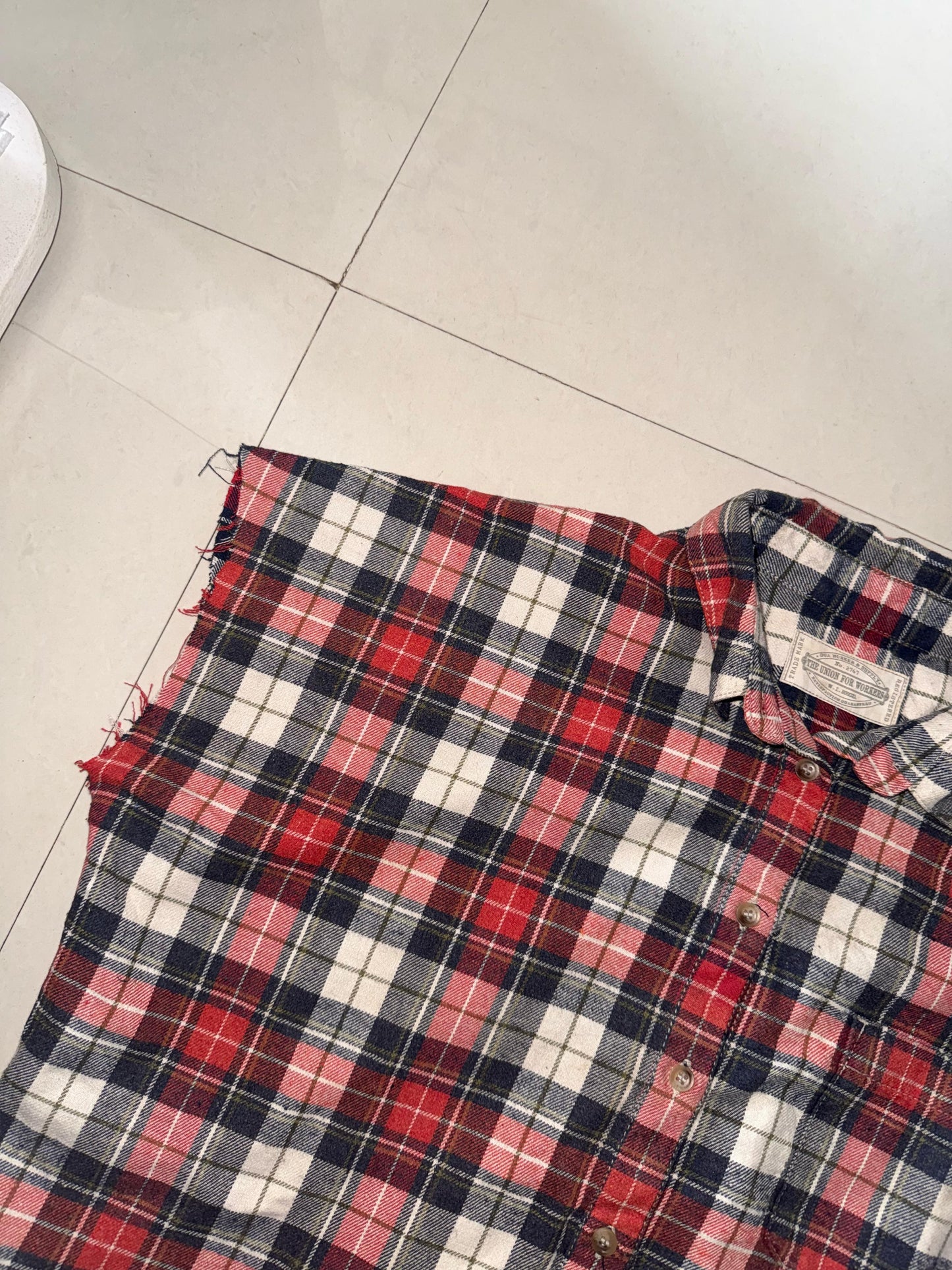 baggy cutsleeves flannel