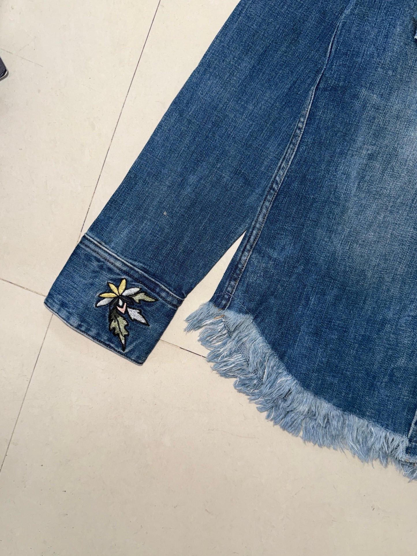 vintage embroidery shirt/shaket (thick)