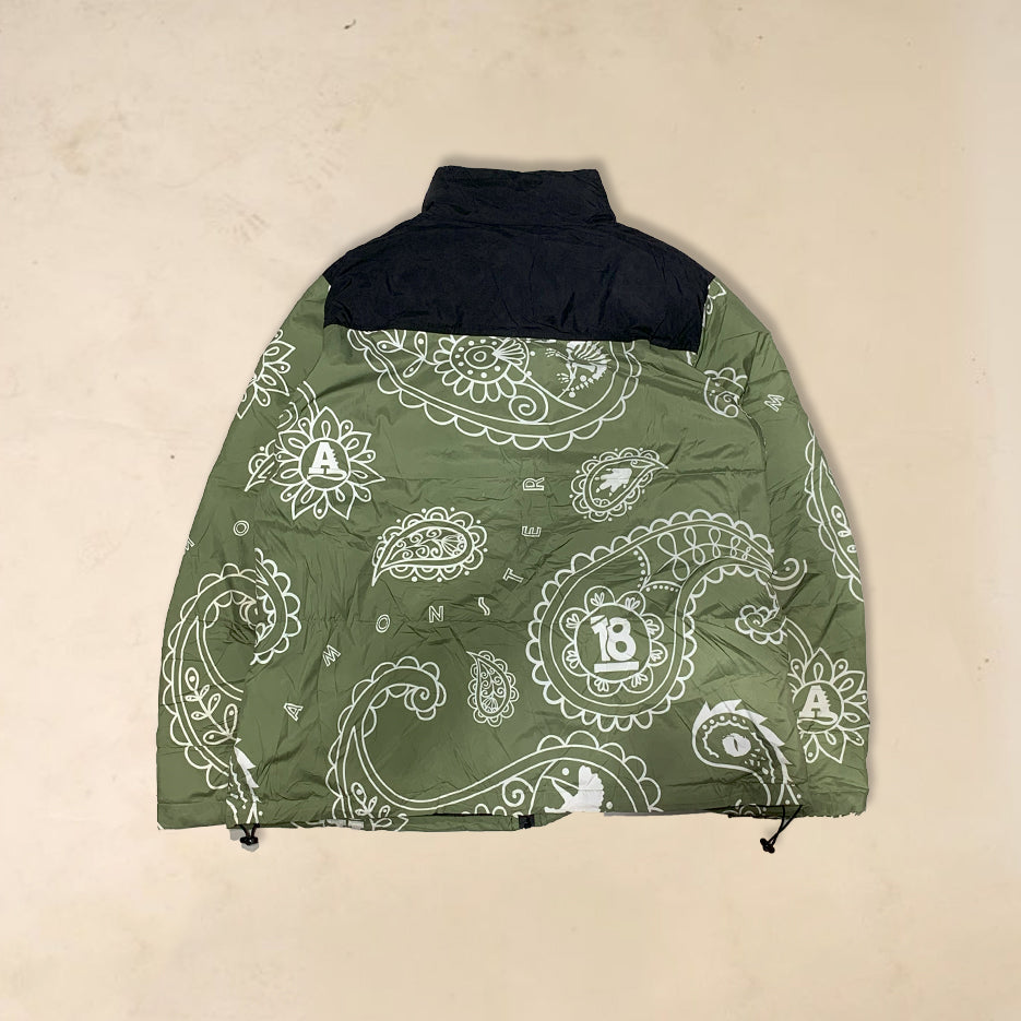 Amonster bandana puffer jacket