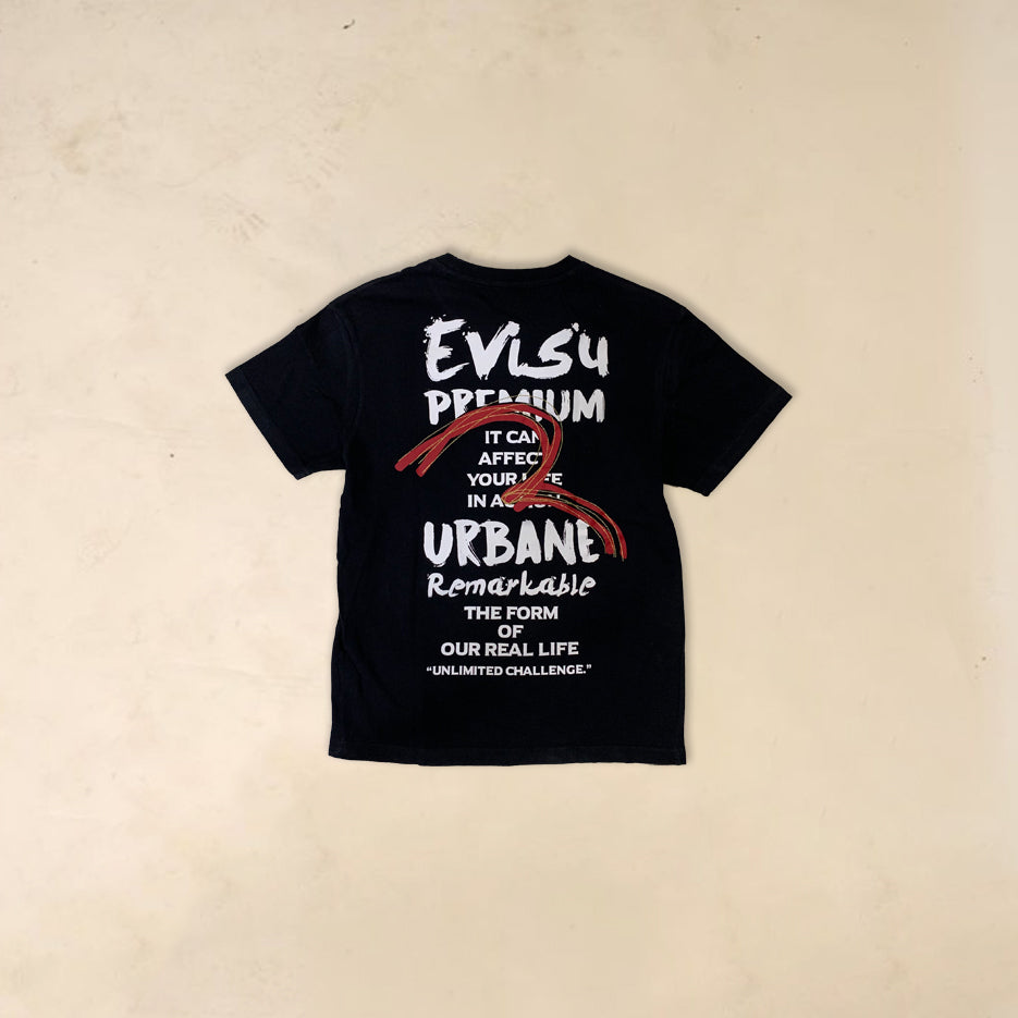 Evisu Big logo tee black