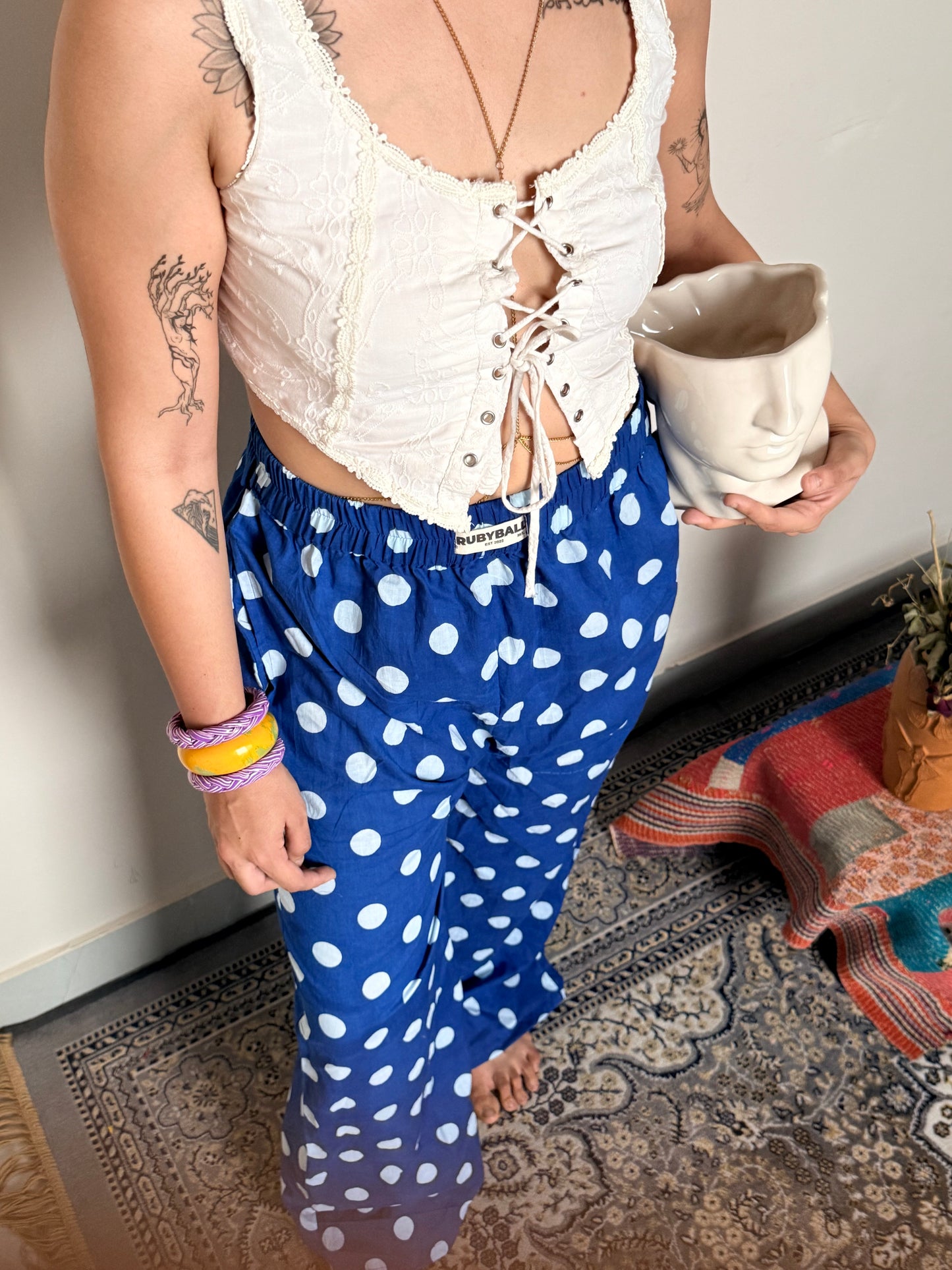 Vintage 2000's polka dot pants