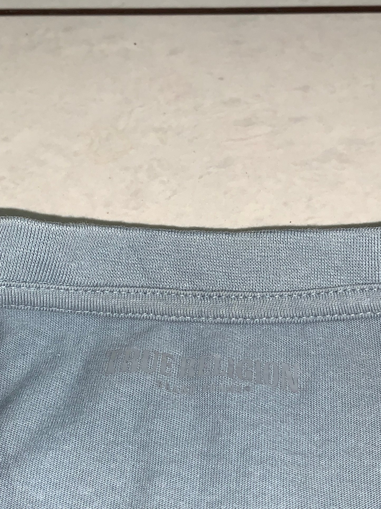 Authentic true religion spellout tee