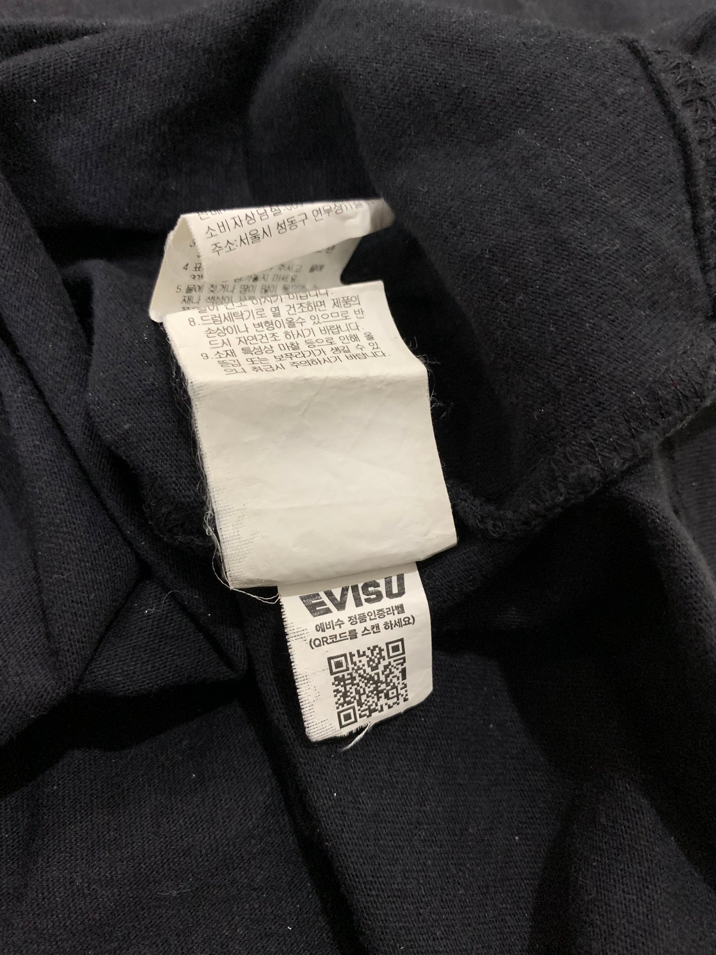 Evisu Big logo tee black
