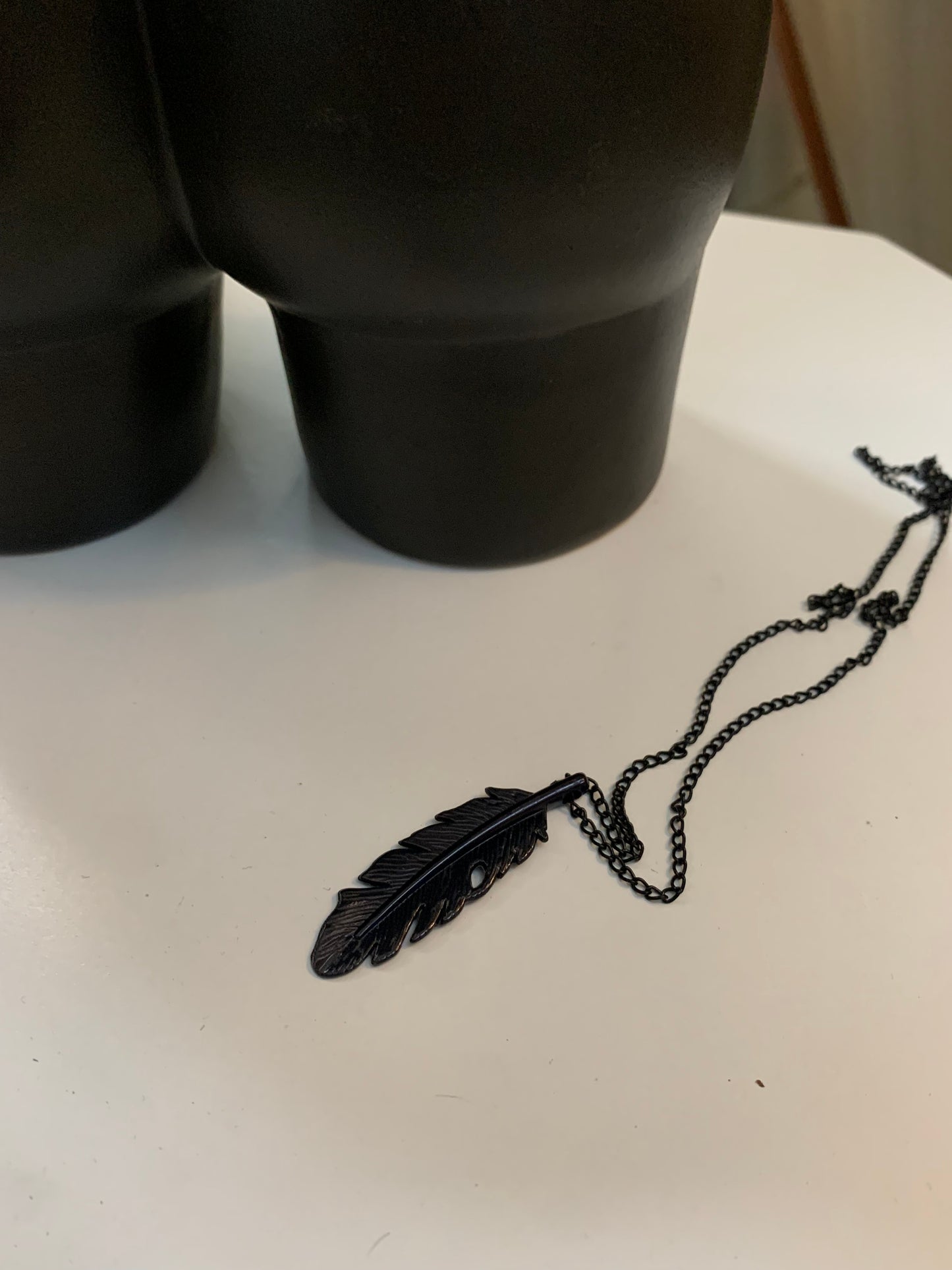 Black Feather Neckpiece