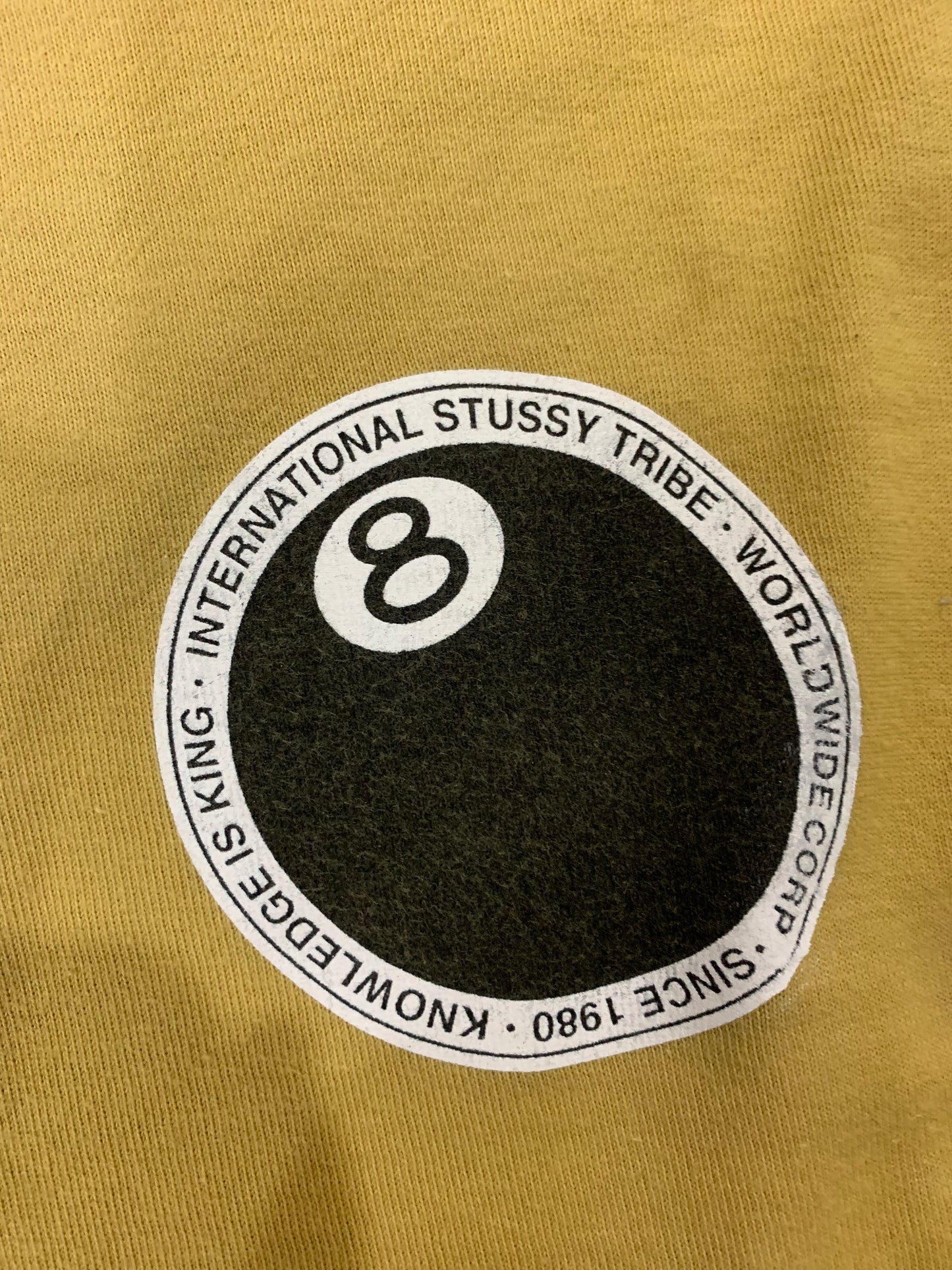 Stussy 8 ball tee beige