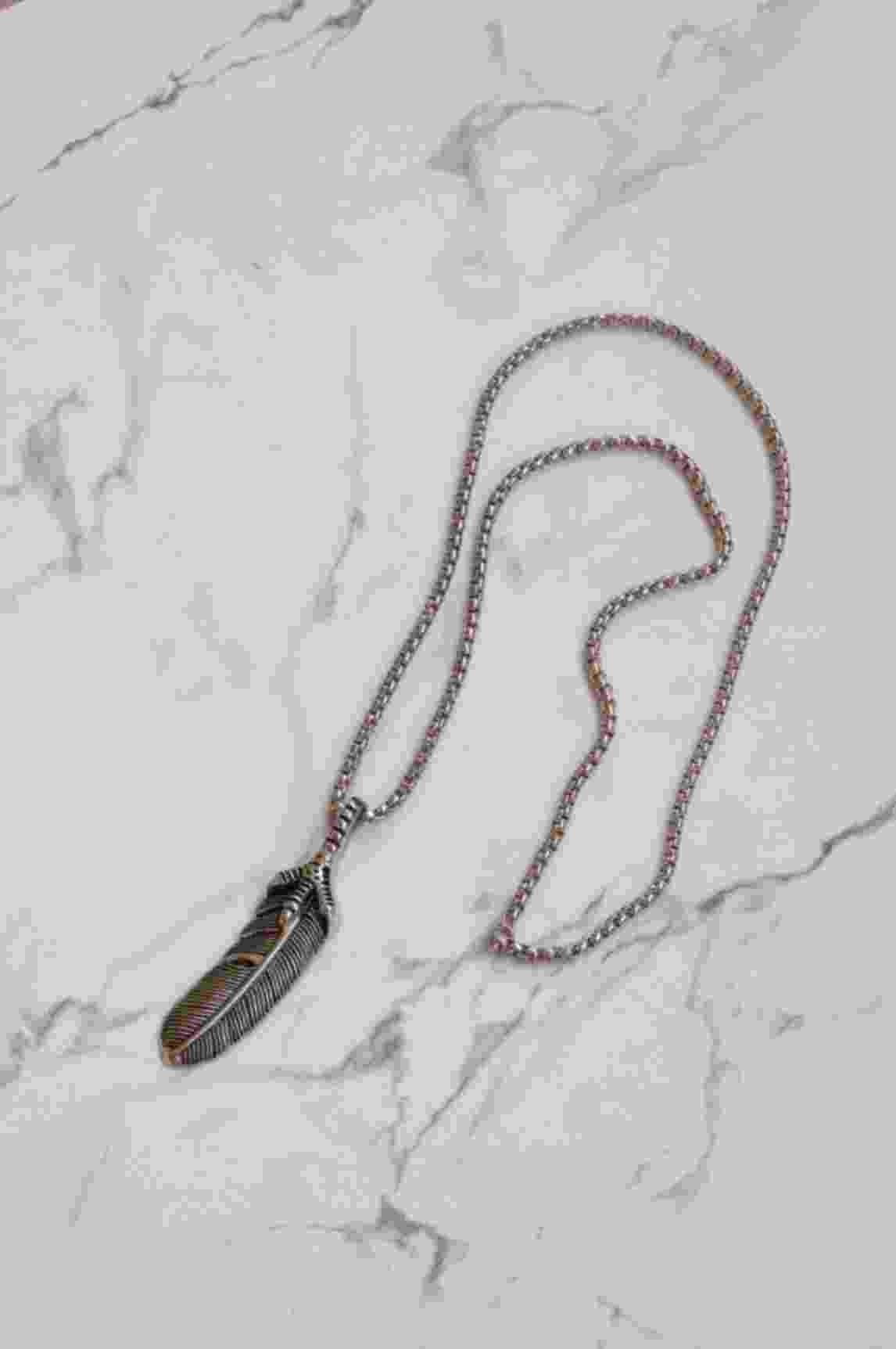Silver Feather Claw Neckpiece