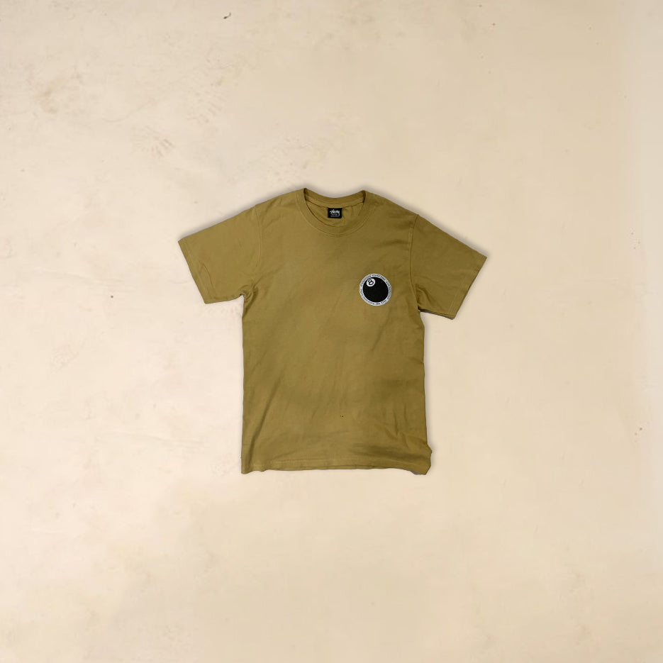 Stussy 8 ball tee beige
