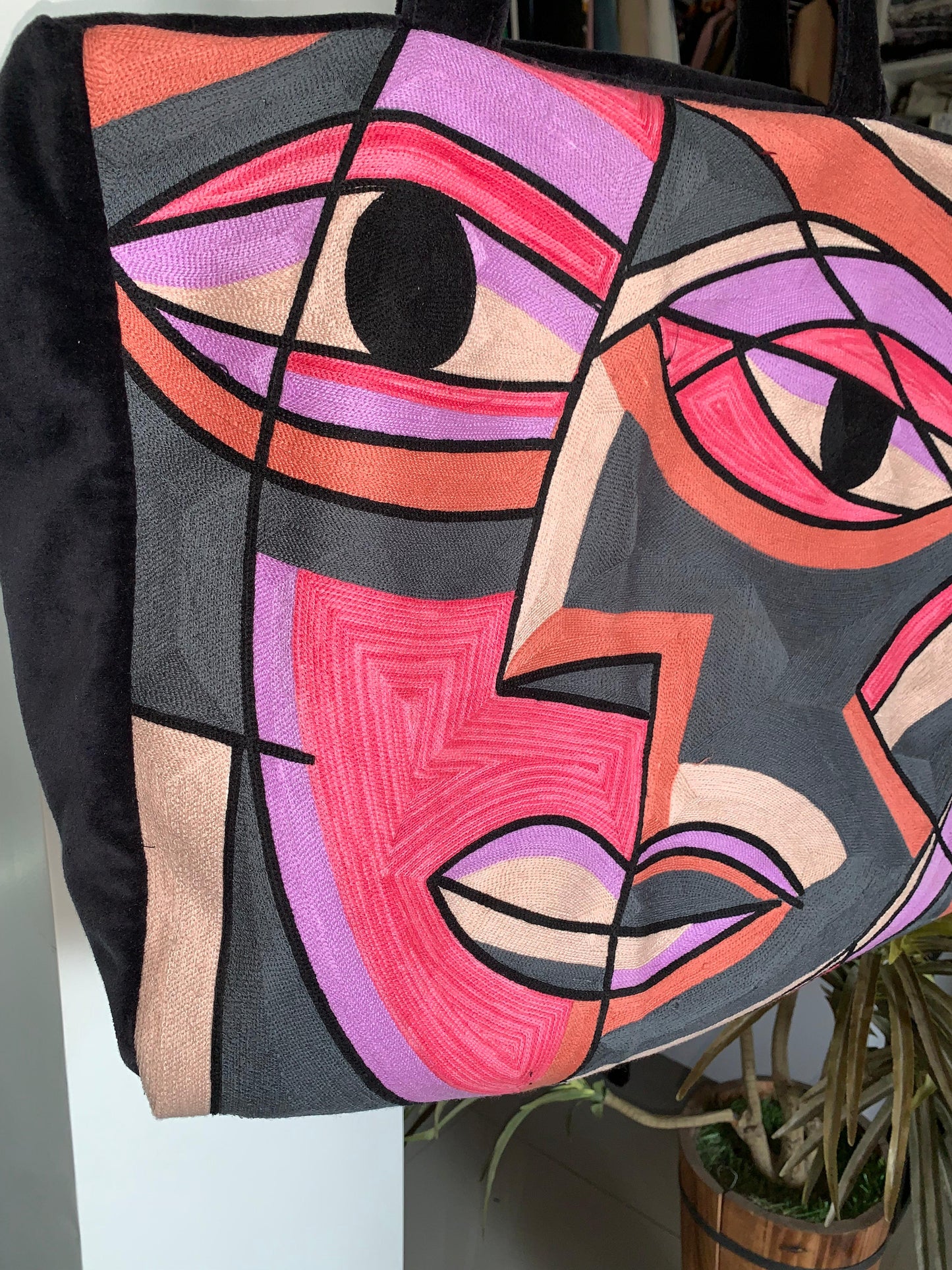 Embroidery Velvet Bag
