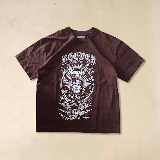 y2k brown tee