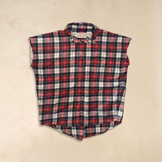 baggy cutsleeves flannel