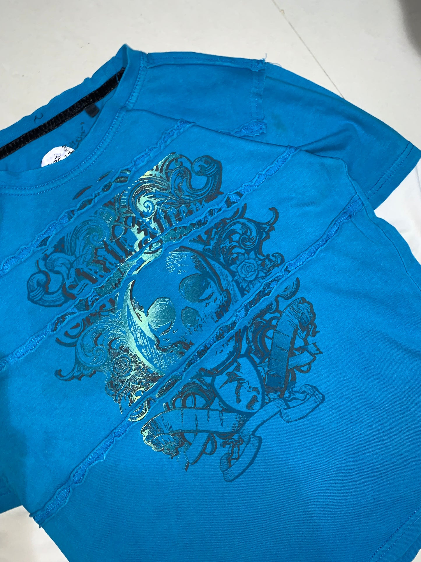 VTG y2k skull tee