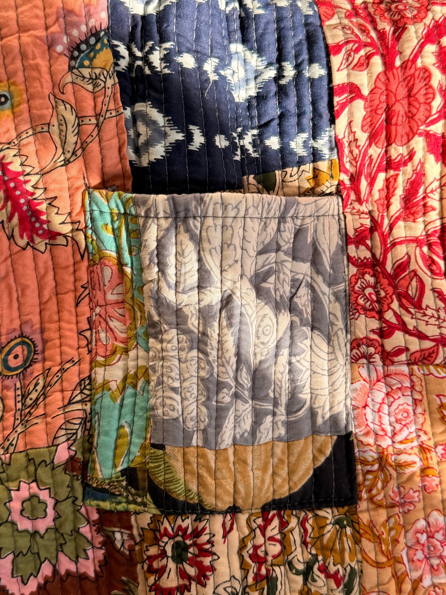 Indian Patchworked Quilted Jacket 1 OF 1