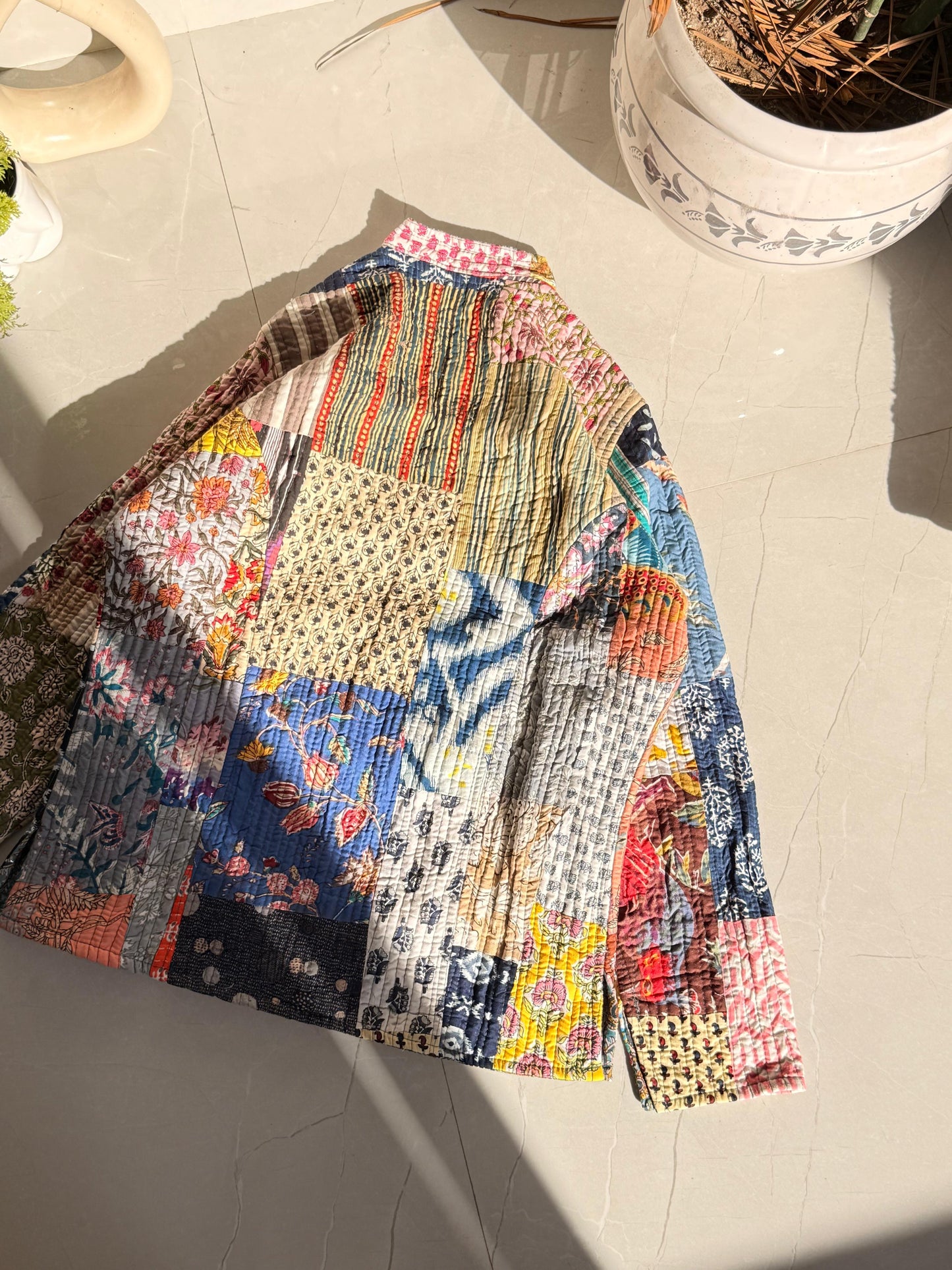 Indian Patchworked Quilted Jacket 1 OF 1
