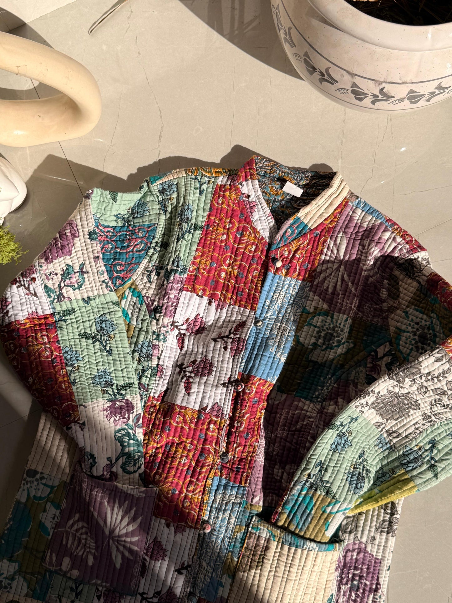 Indian Reworked Quilted Jacket 1 OF 1