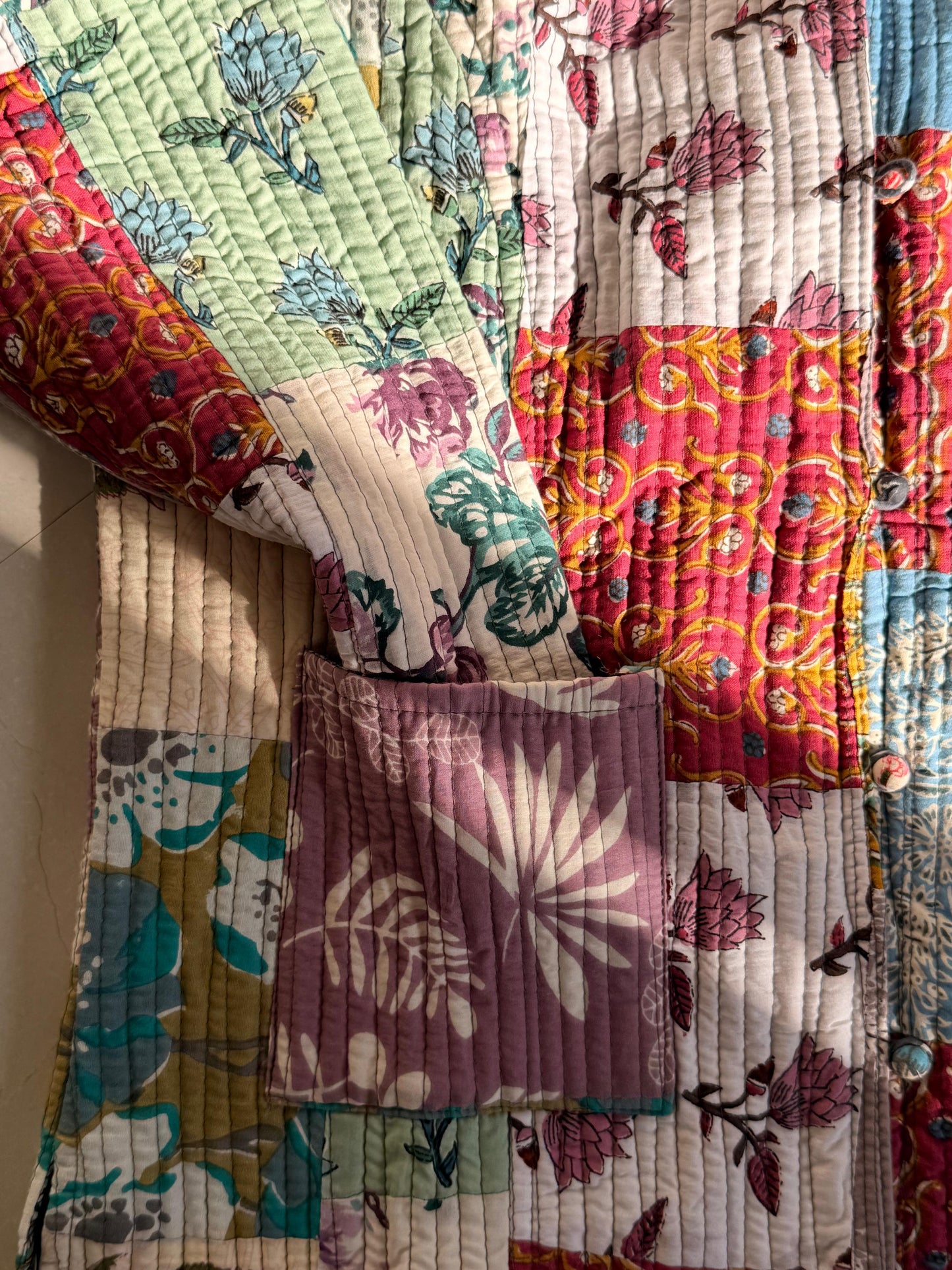 Indian Reworked Quilted Jacket 1 OF 1