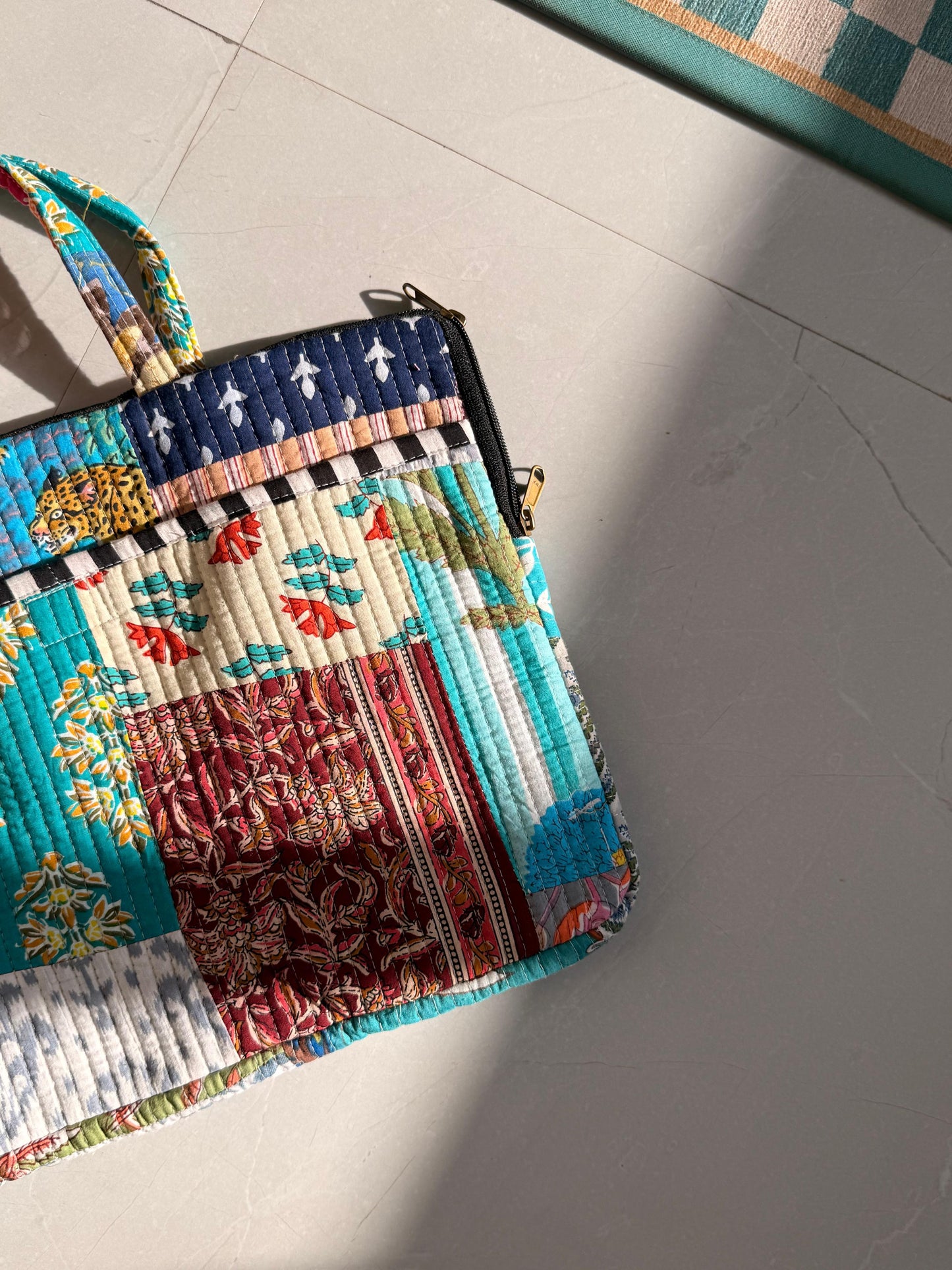 Patchworked Macbook sleeve