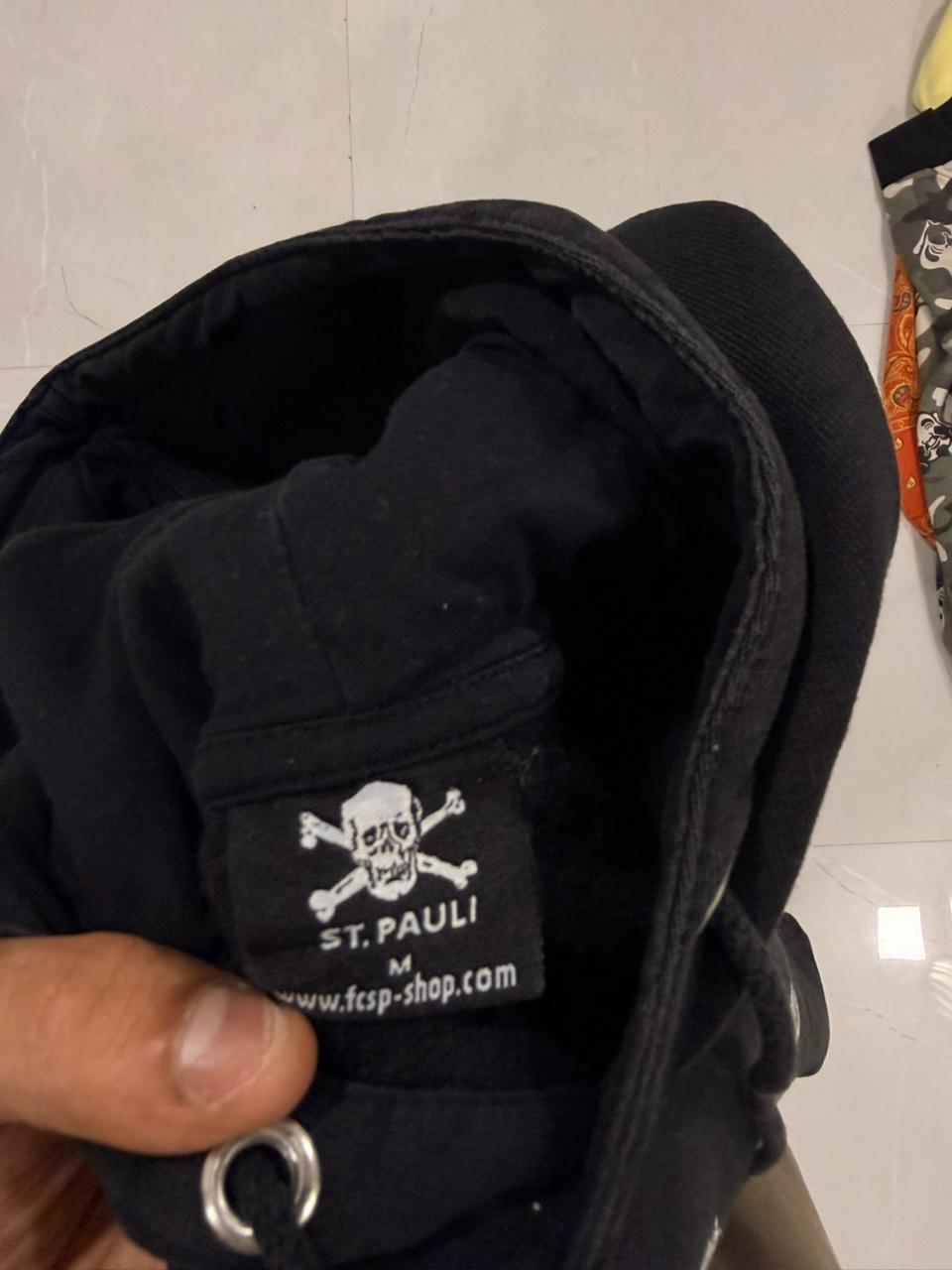 y2k ST pauli Black Heavyweight Hoodie