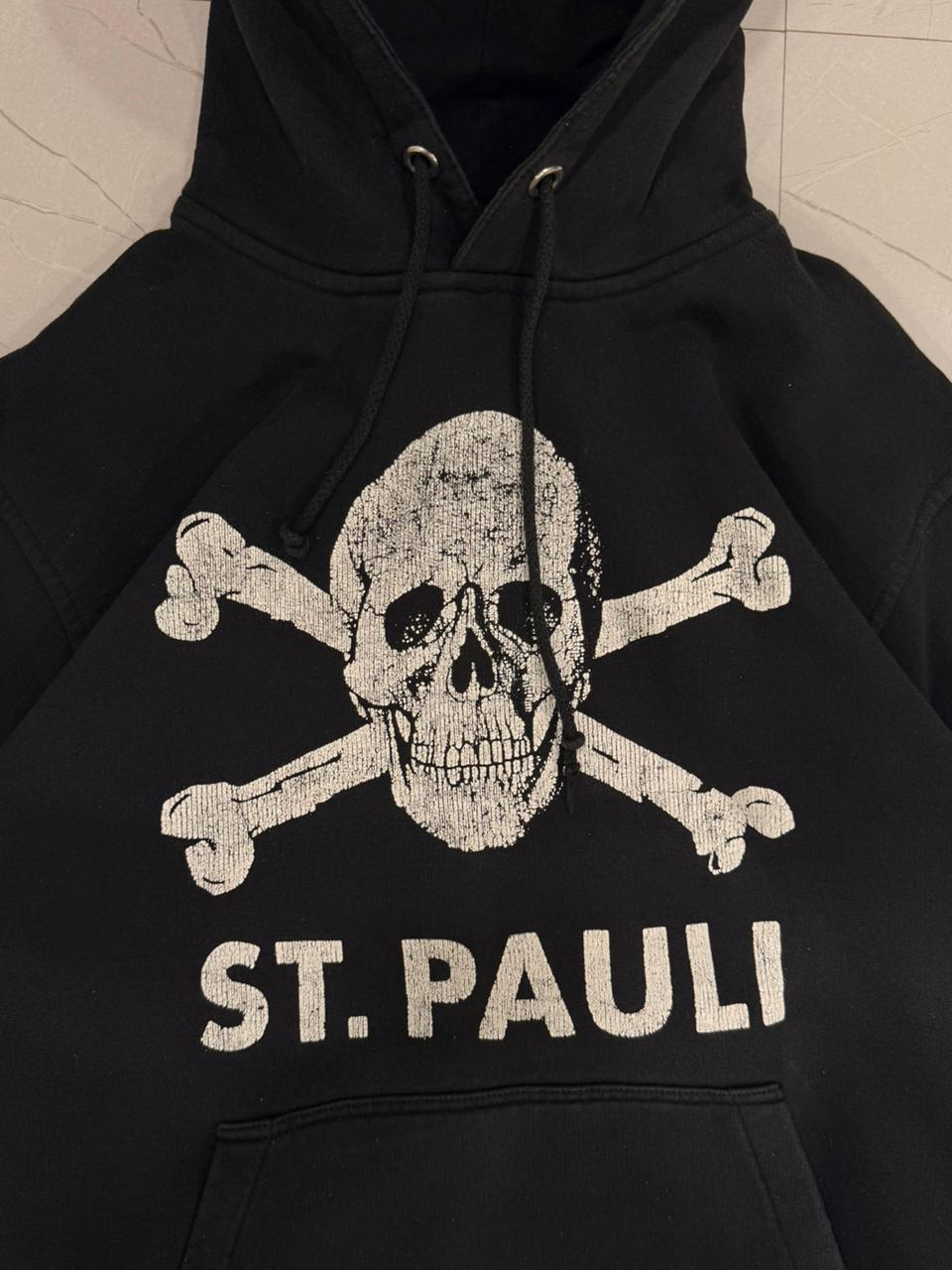 y2k ST pauli Black Heavyweight Hoodie