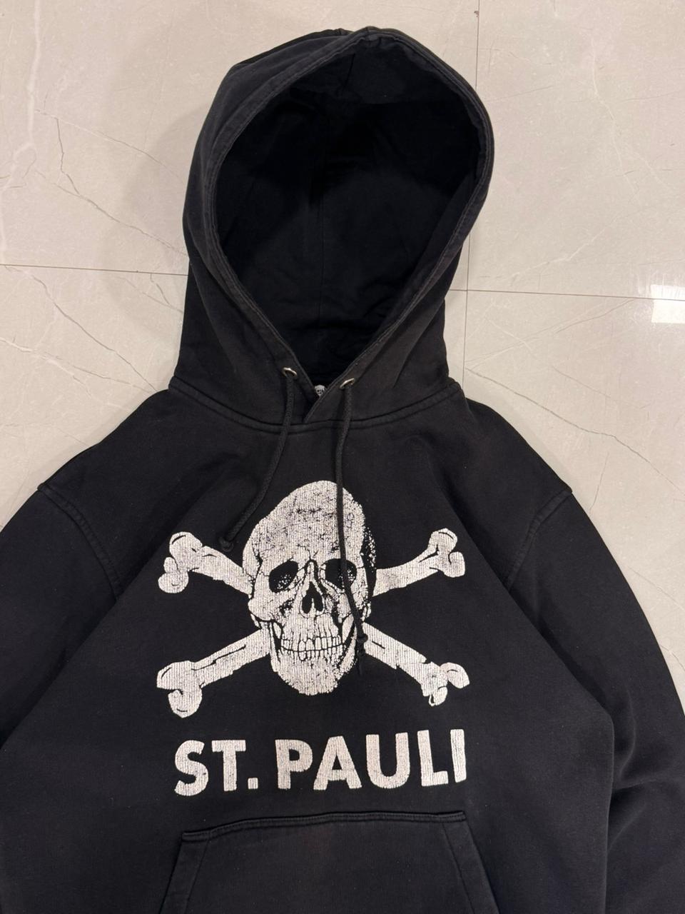 y2k ST pauli Black Heavyweight Hoodie