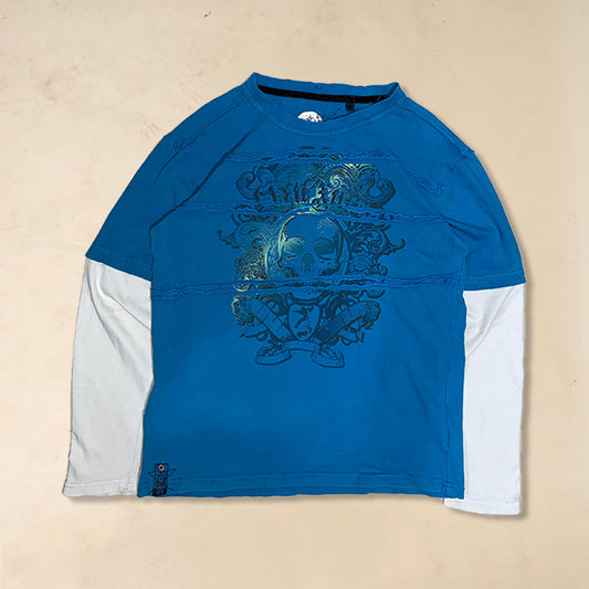 VTG y2k skull tee