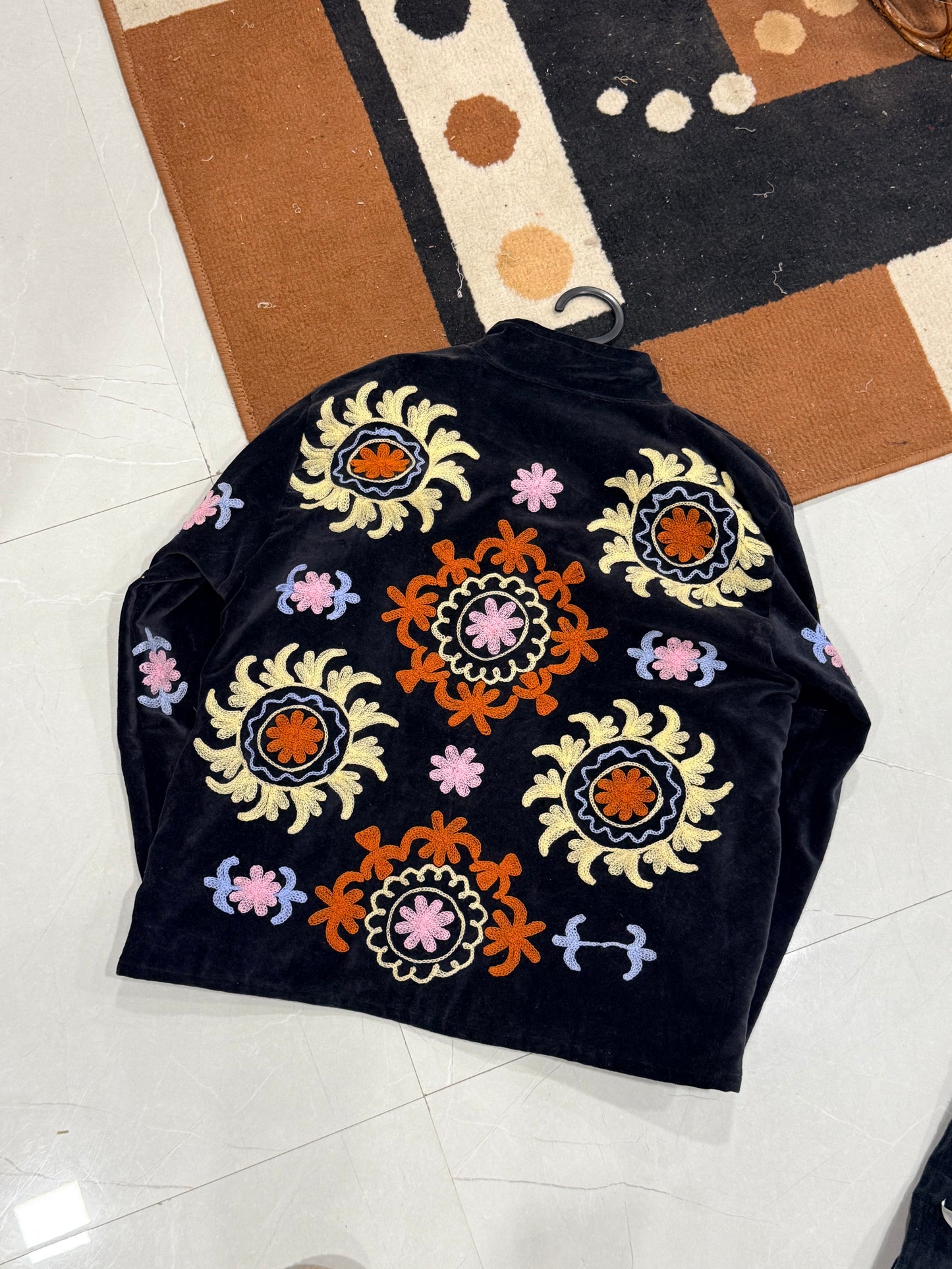 CHAKRA (Hand embroidery velvet jacket)