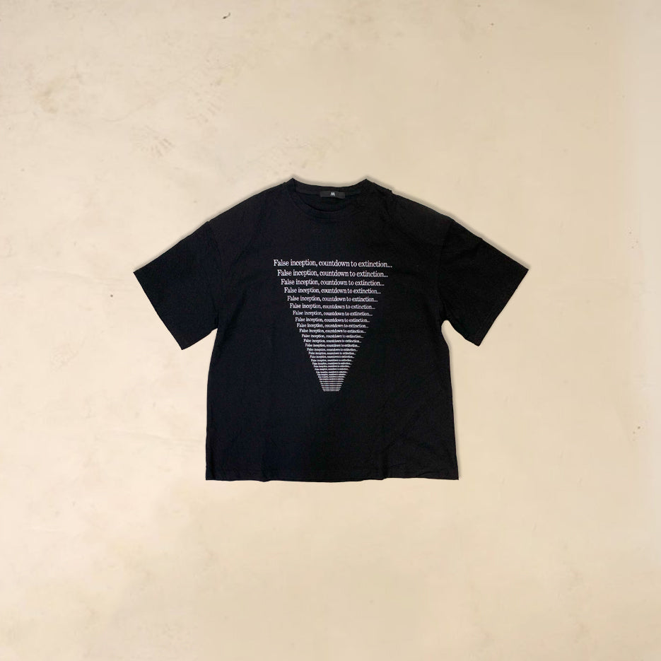 Black false inception tee (Padded shoulders)