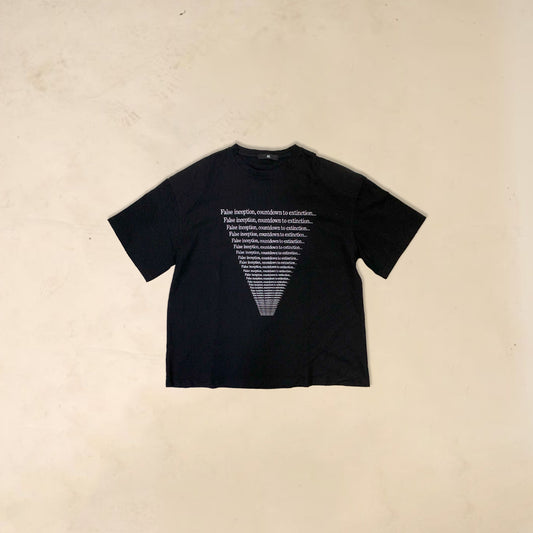 Black false inception tee (Padded shoulders)