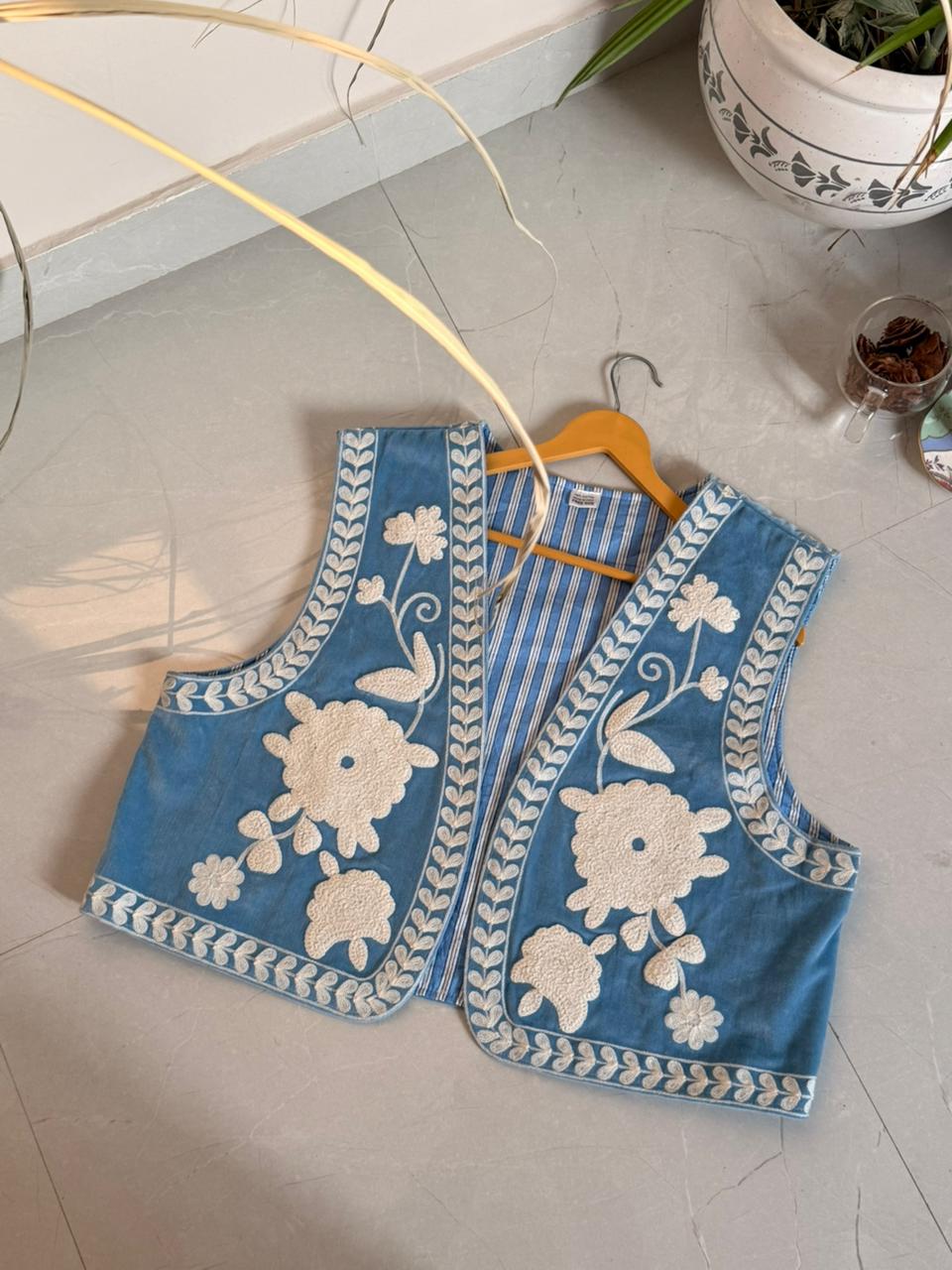 Suzani Embroidery Vests