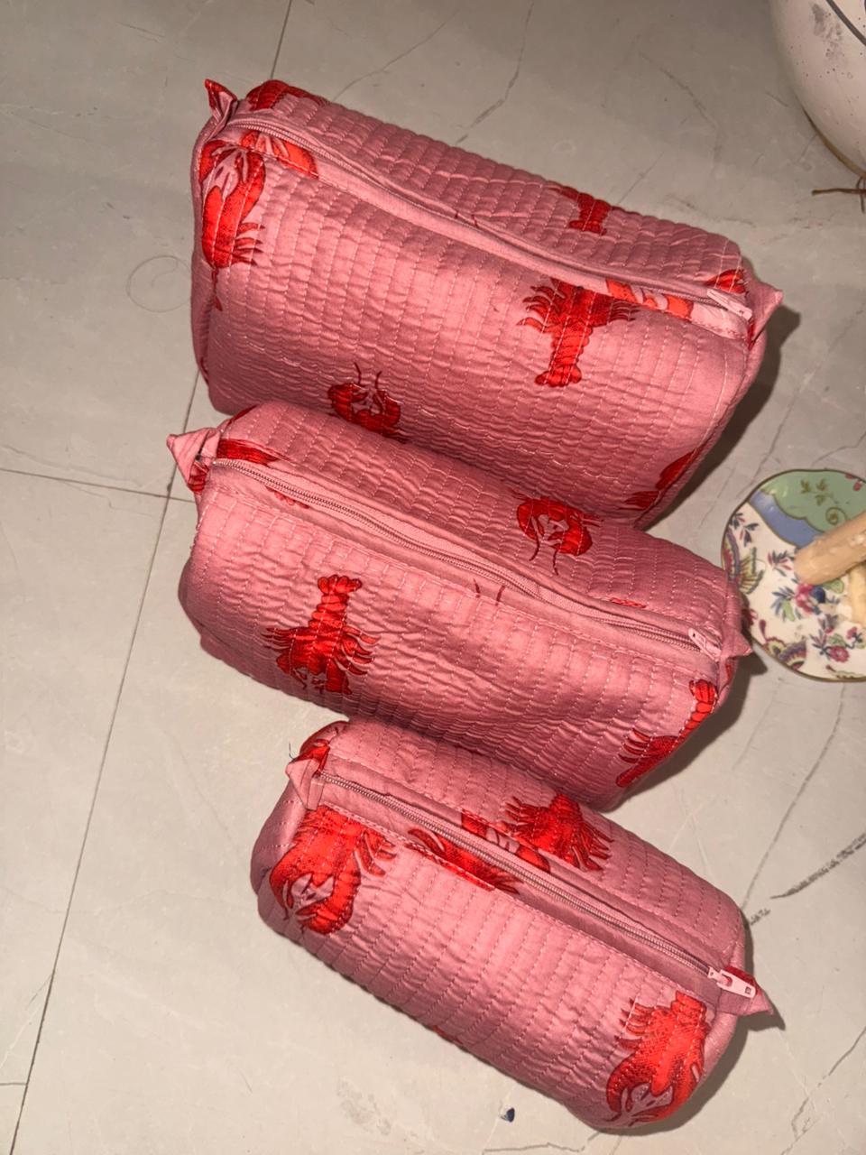 Pintresty 3pcs Cosmetic pouch