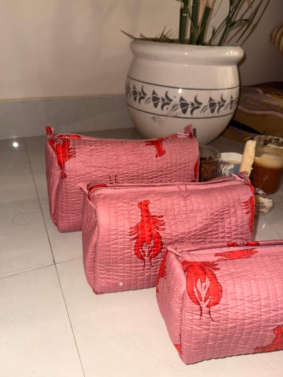 Pintresty 3pcs Cosmetic pouch