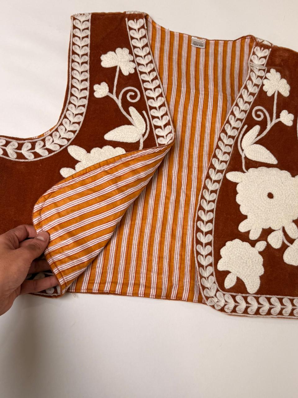 Suzani Embroidery Vests