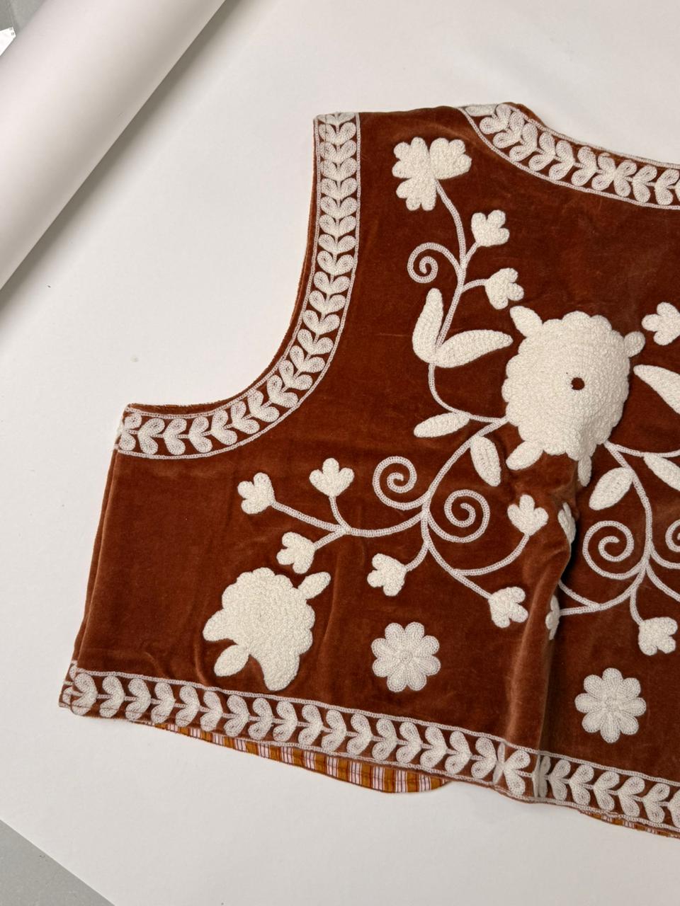 Suzani Embroidery Vests