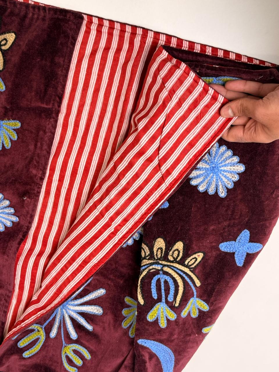 Velvet Patchworked Embroidery Jacket