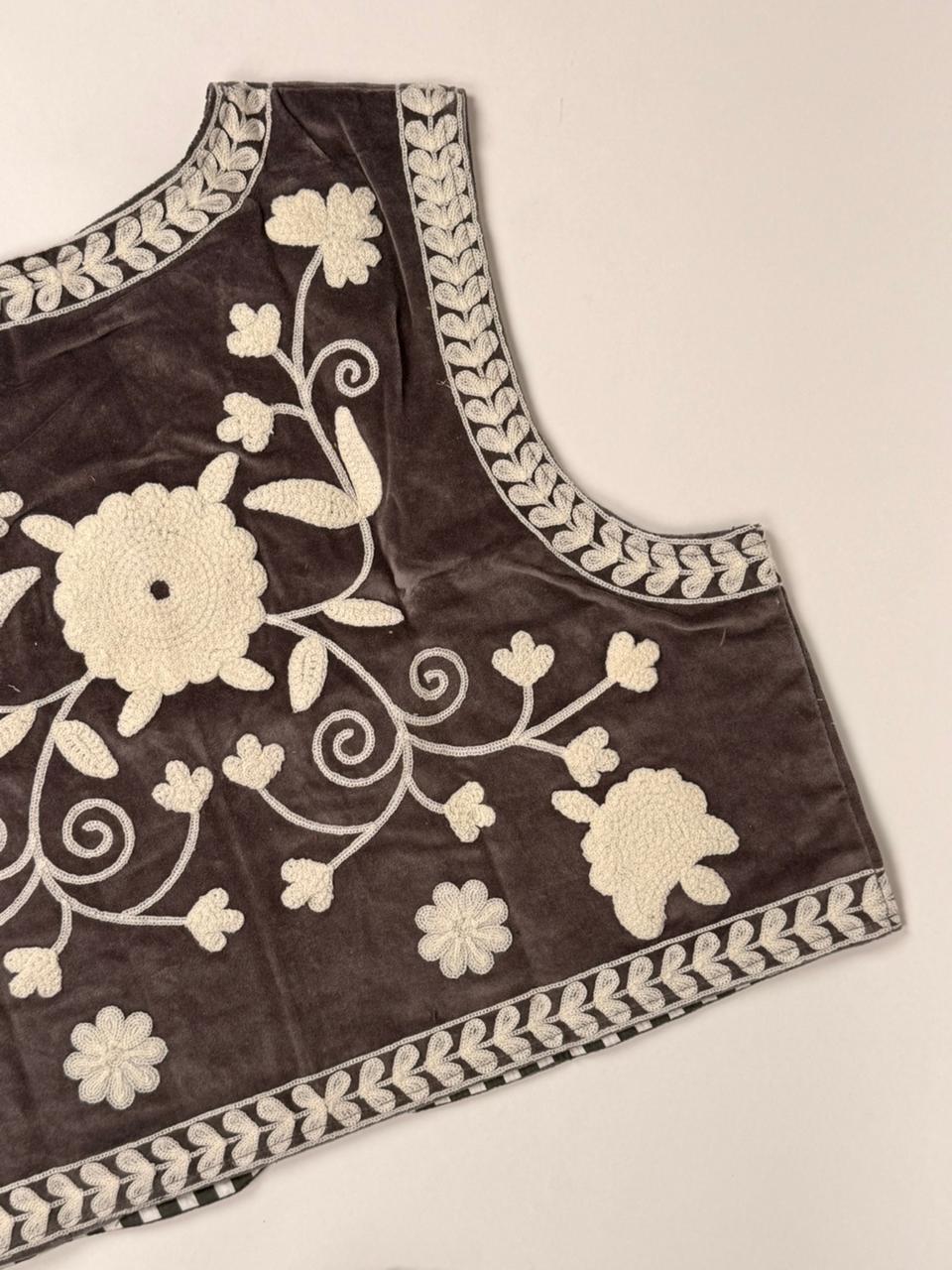 Suzani Embroidery Vests