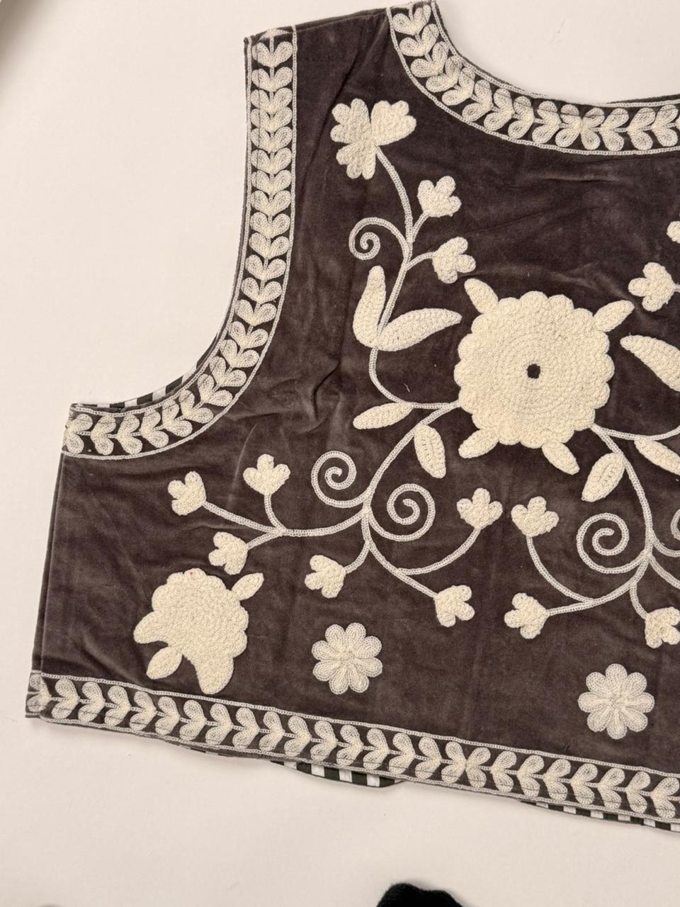 Suzani Embroidery Vests