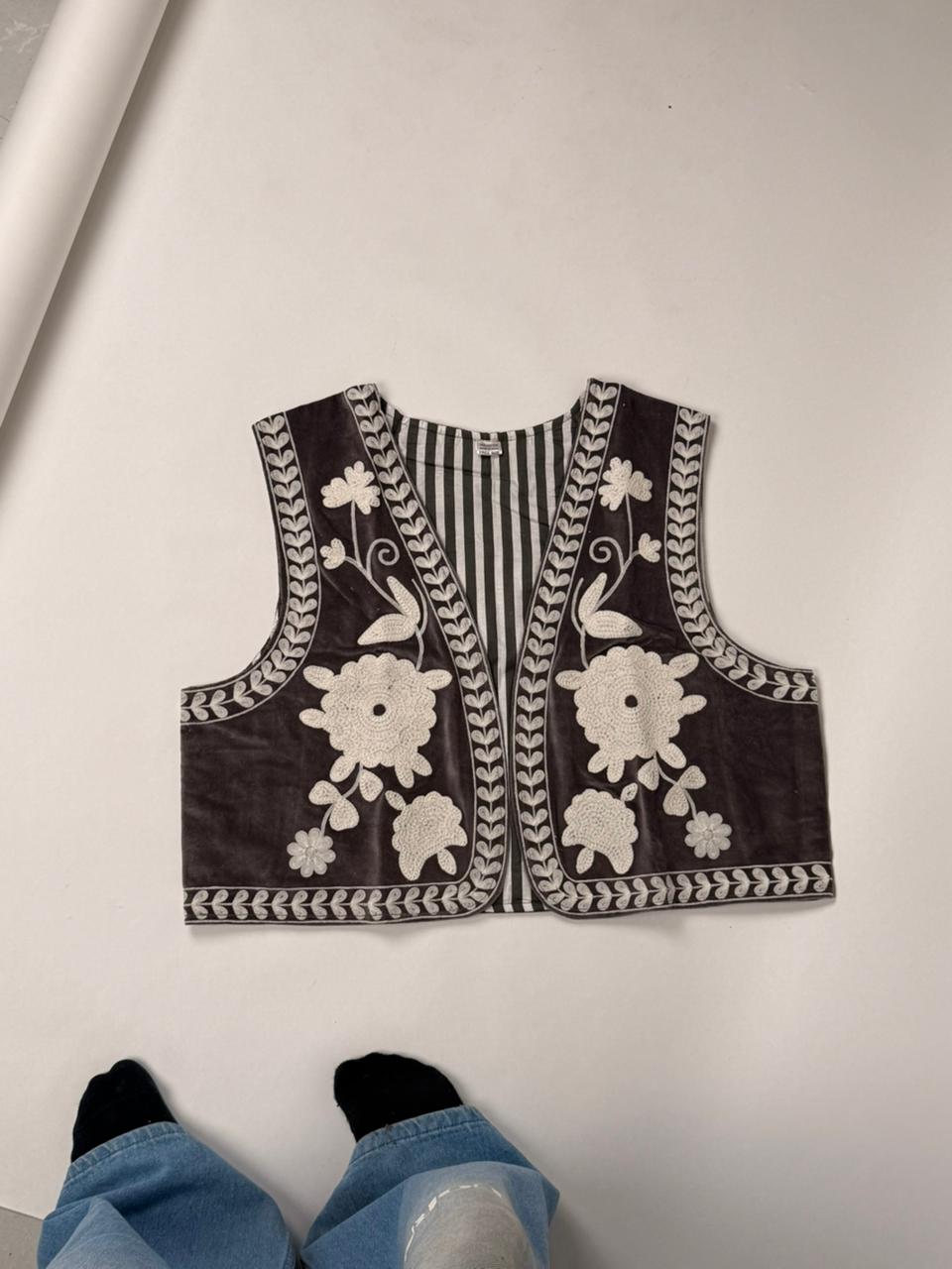 Suzani Embroidery Vests