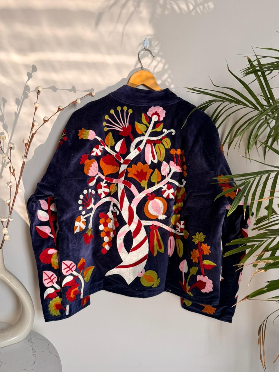 Velvet Japan inspired Patchworked Jacket
